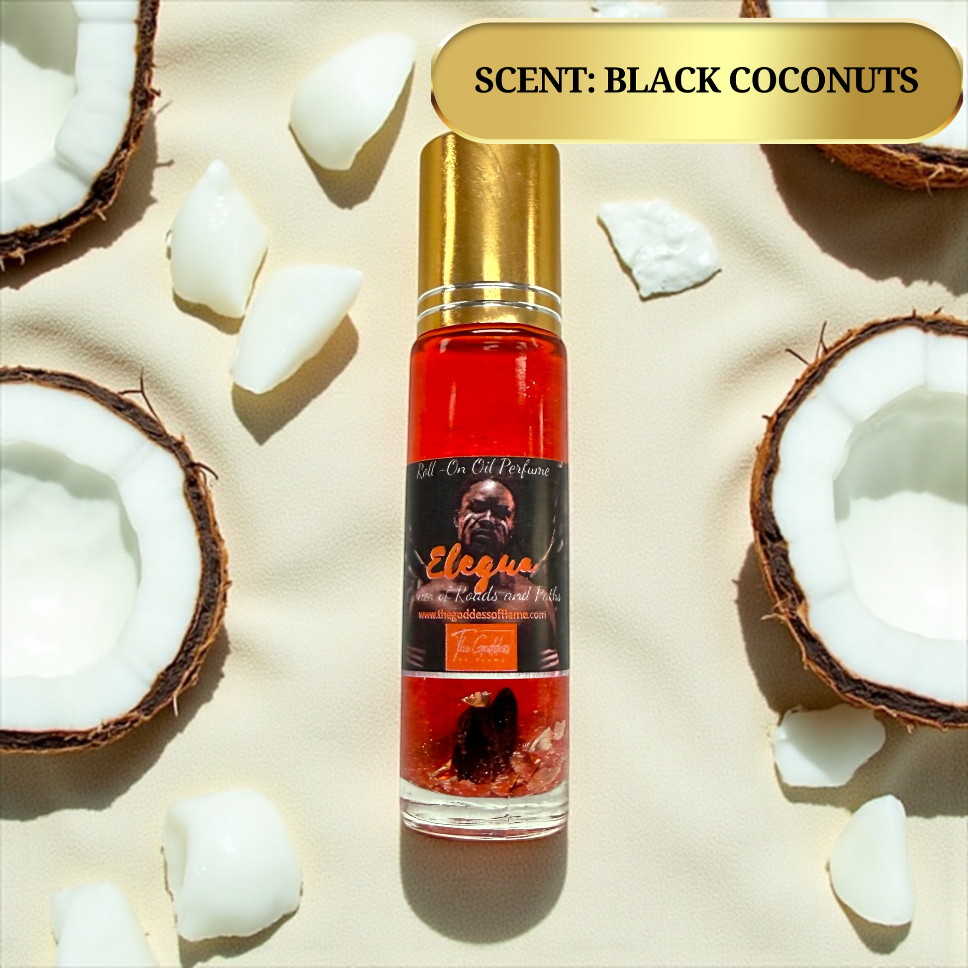 Glass roll on bottle Orisha Elegua ritual oil