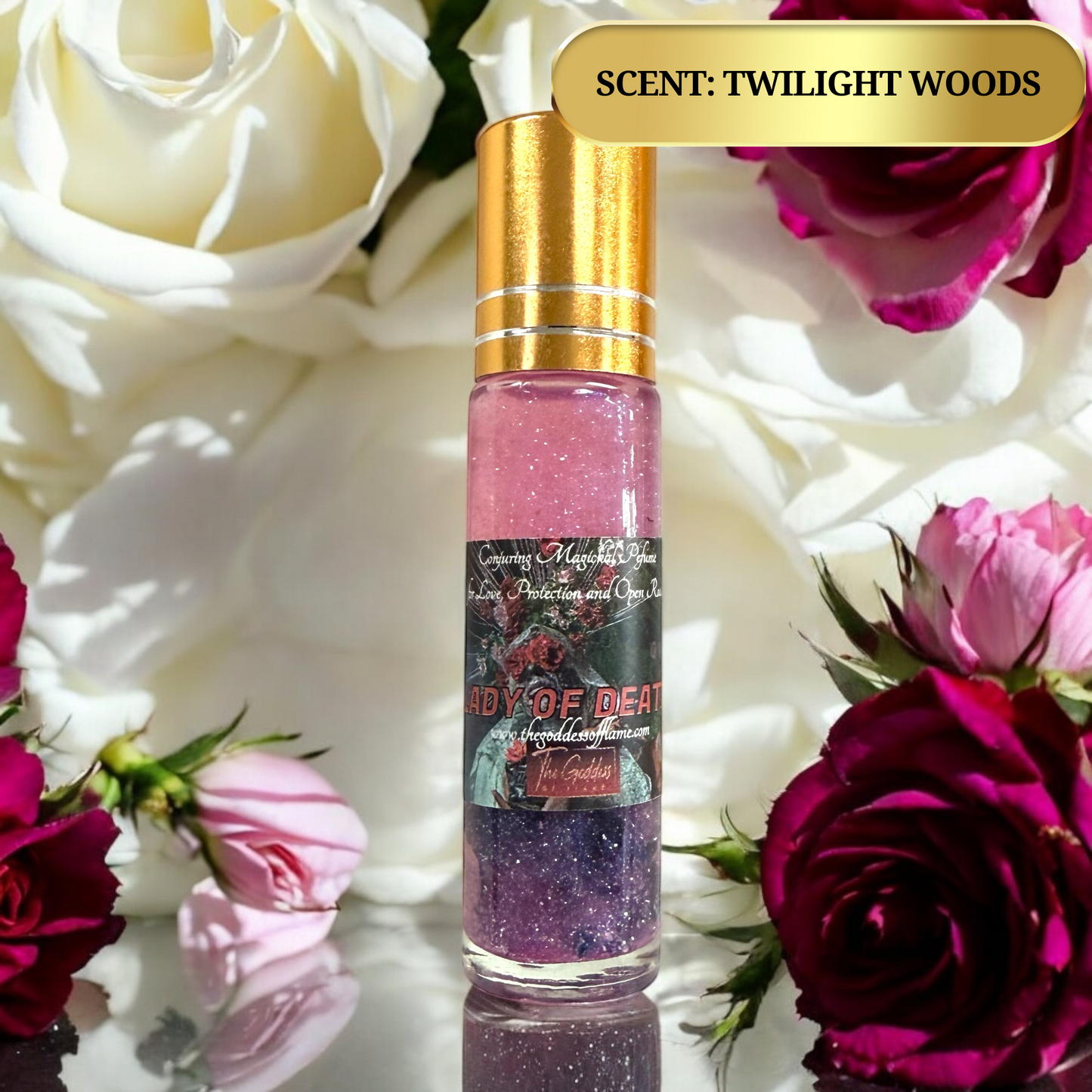 Lady Of Death ( Santa Muerte) Conjuring Magic Roll-On Perfume Oil