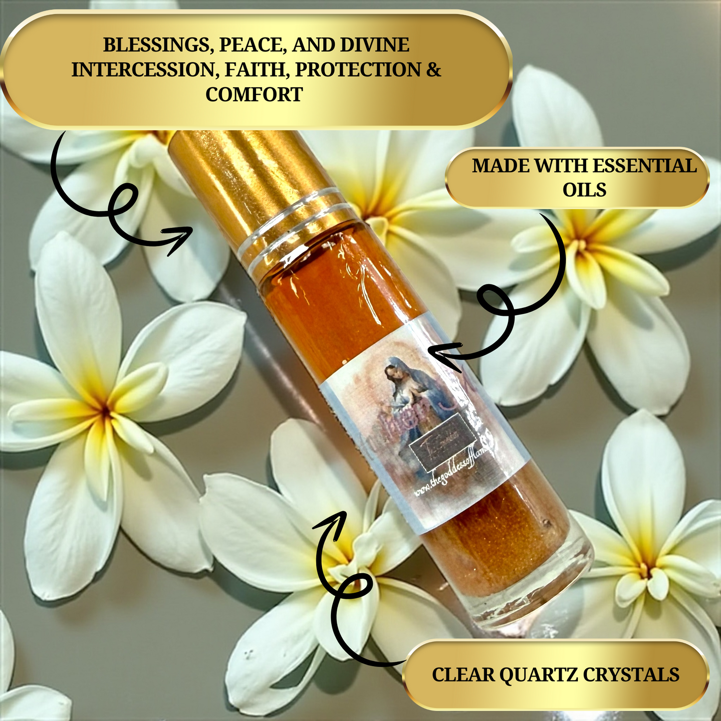 Mother Mary Roll-On Oil for Catholic and Christian Devotion