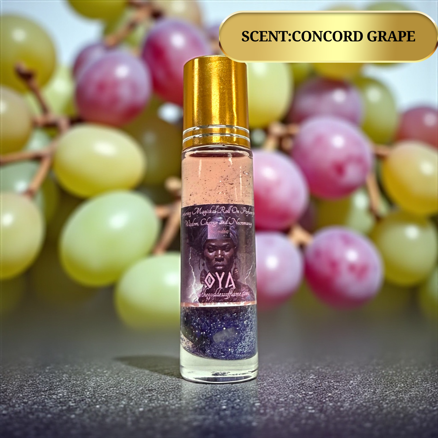 Glass roll on bottle Orisha Oya spiritual oil