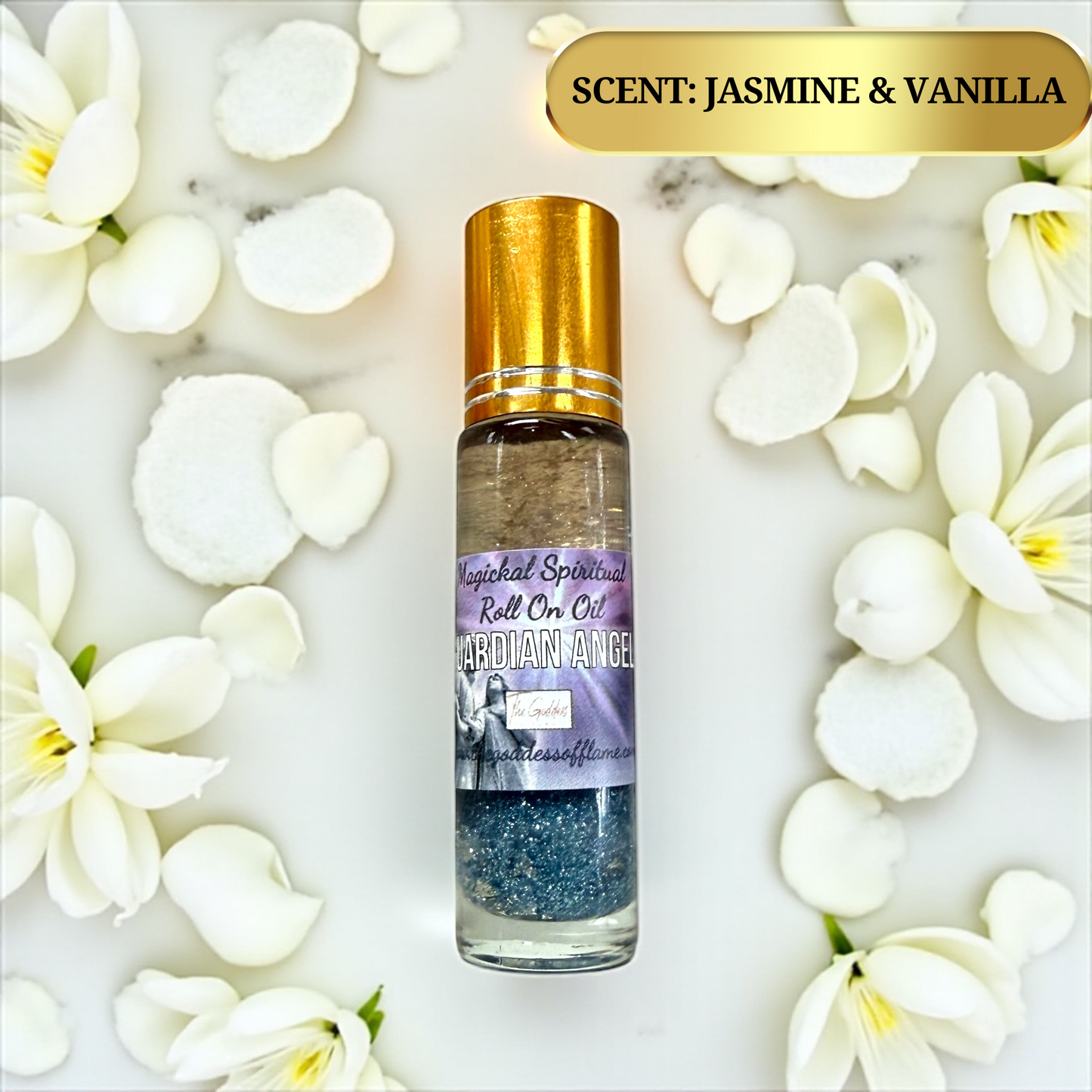 Glass roll on bottle angel protection ritual oil