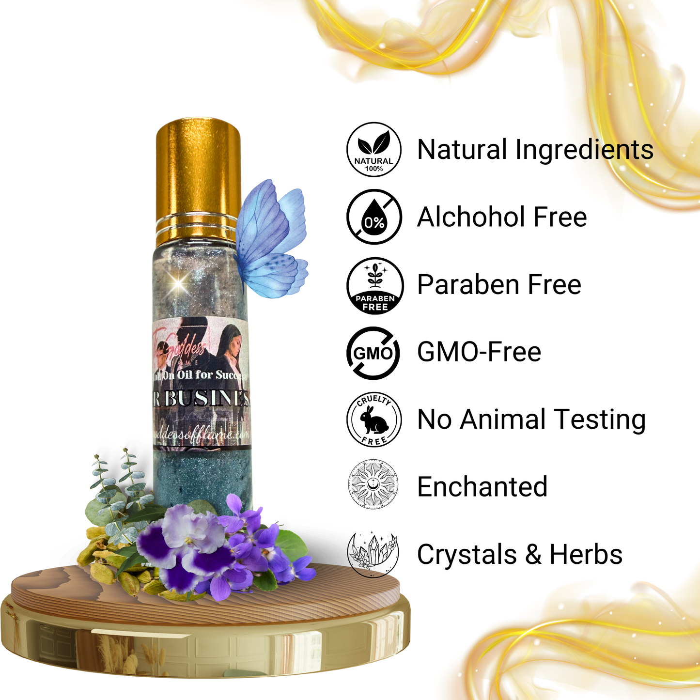 Prosperity altar oil with candle and money petition