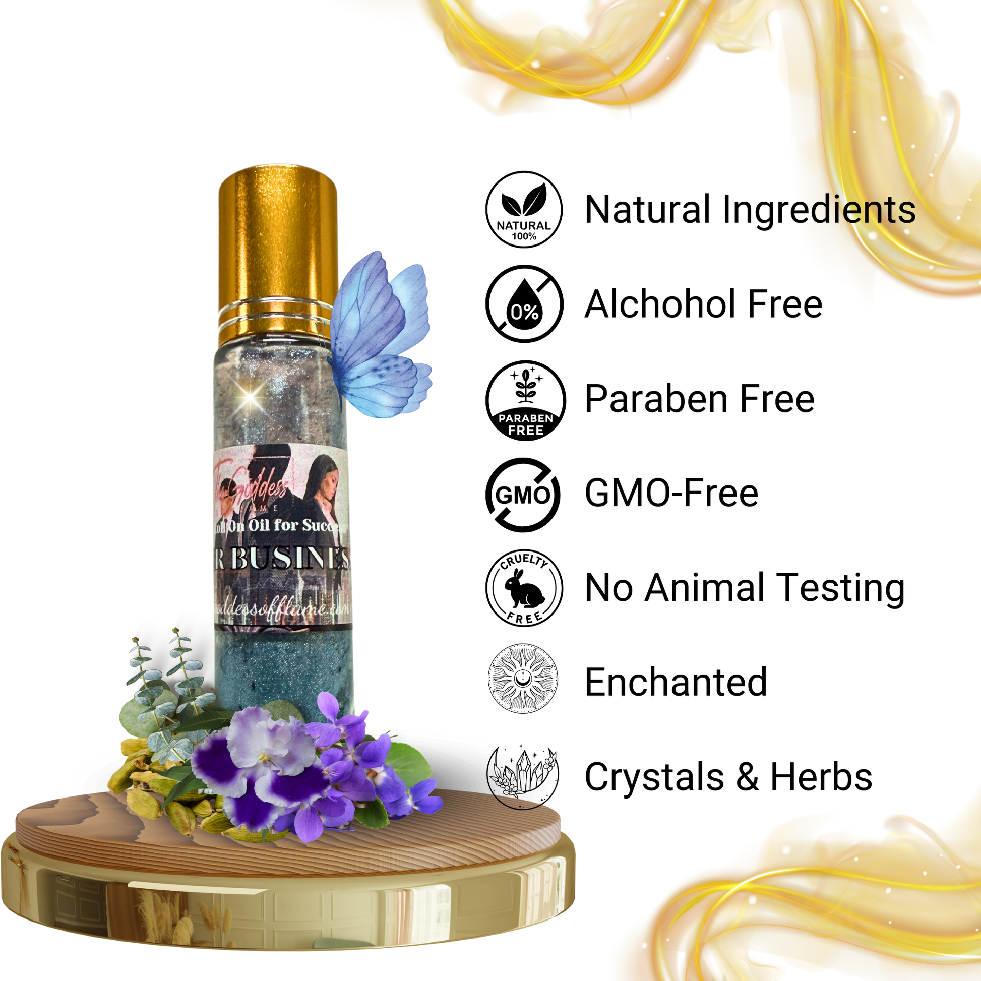 Prosperity altar oil with candle and money petition