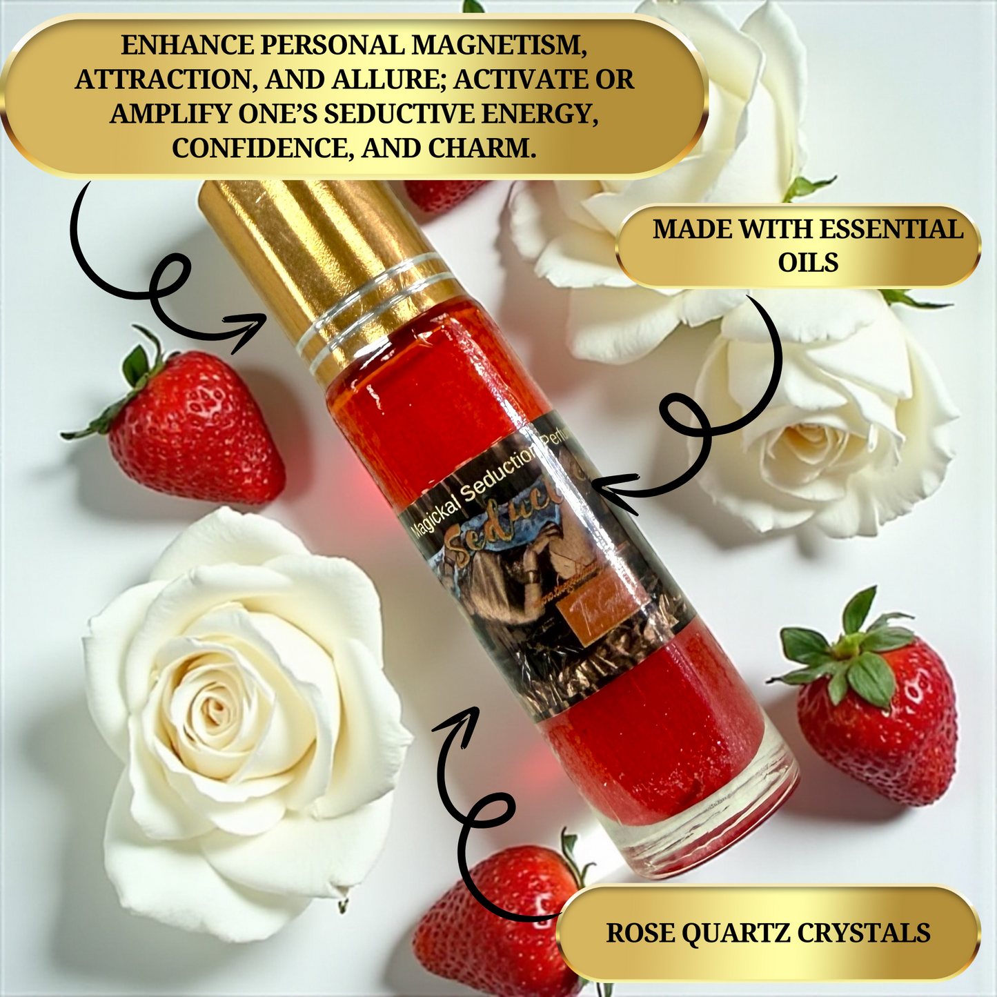 The Goddess of Flame Seductress Roll-On Oil – Spiritual Love and Confidence Tool