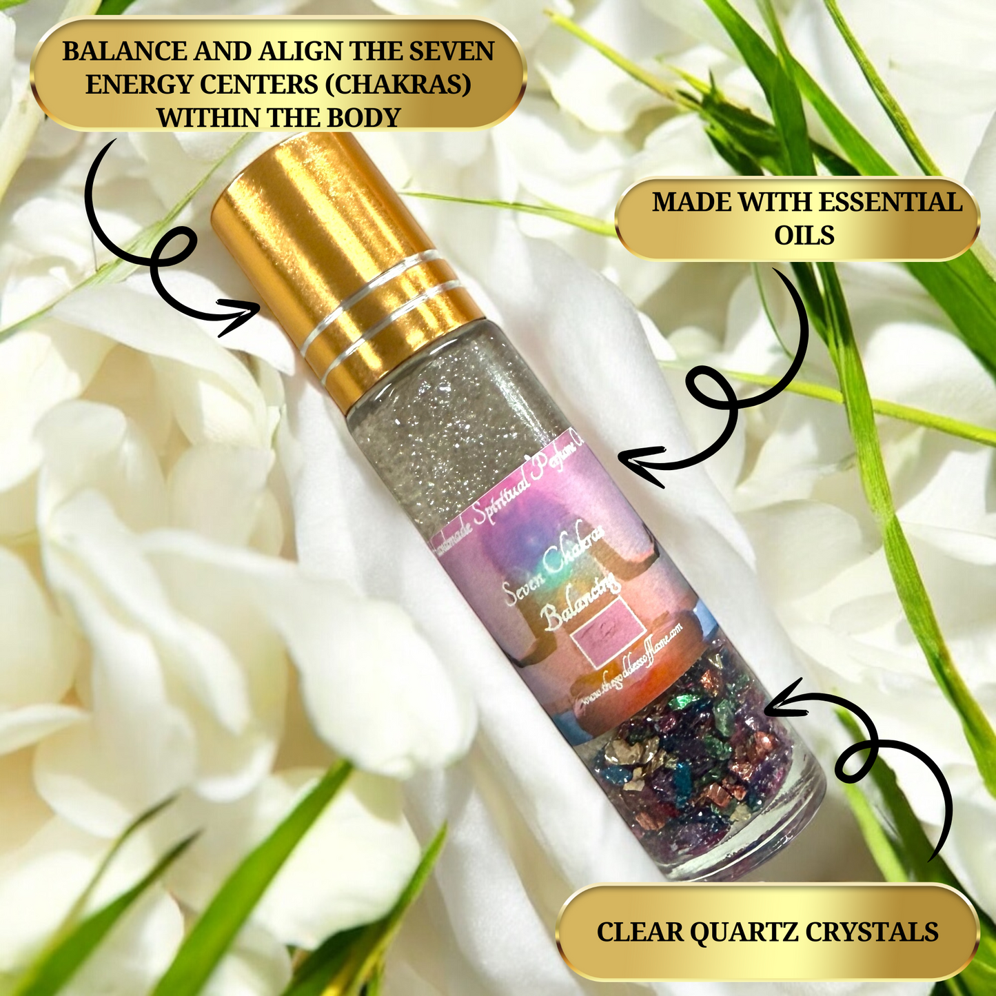 Seven Chakras Balancing Magic Roll-On Perfume Oil
