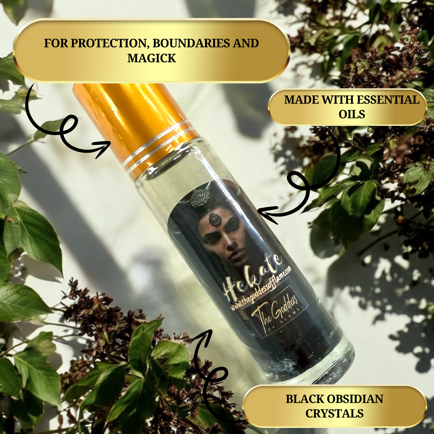 Hekate Conjuring Roll-On Perfume Oil - For protection, Boundaries and Magick