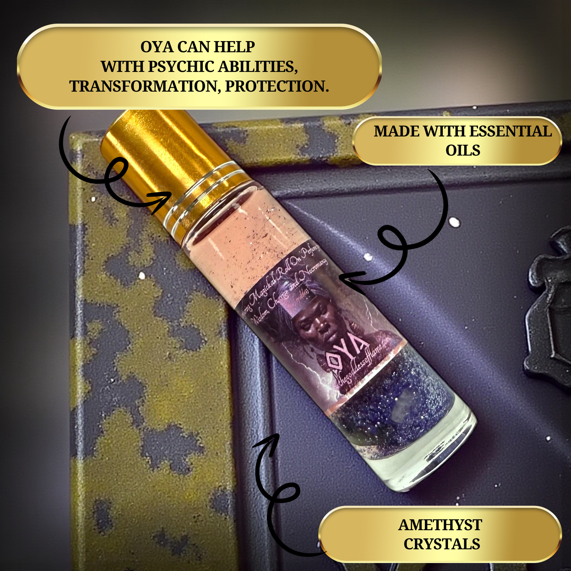 Storm goddess inspired ritual oil for empowerment