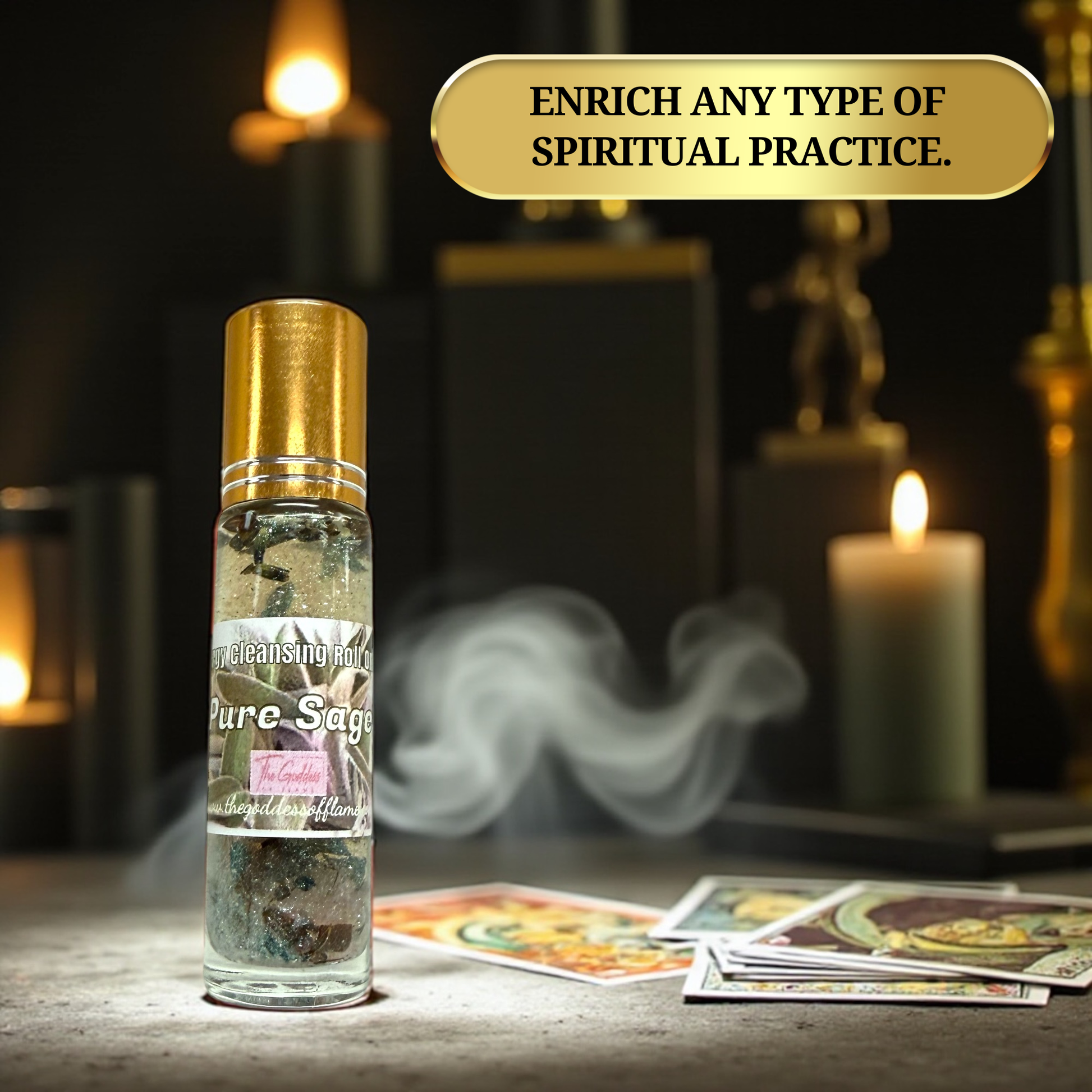 Handmade sage spiritual oil by The Goddess Of Flame