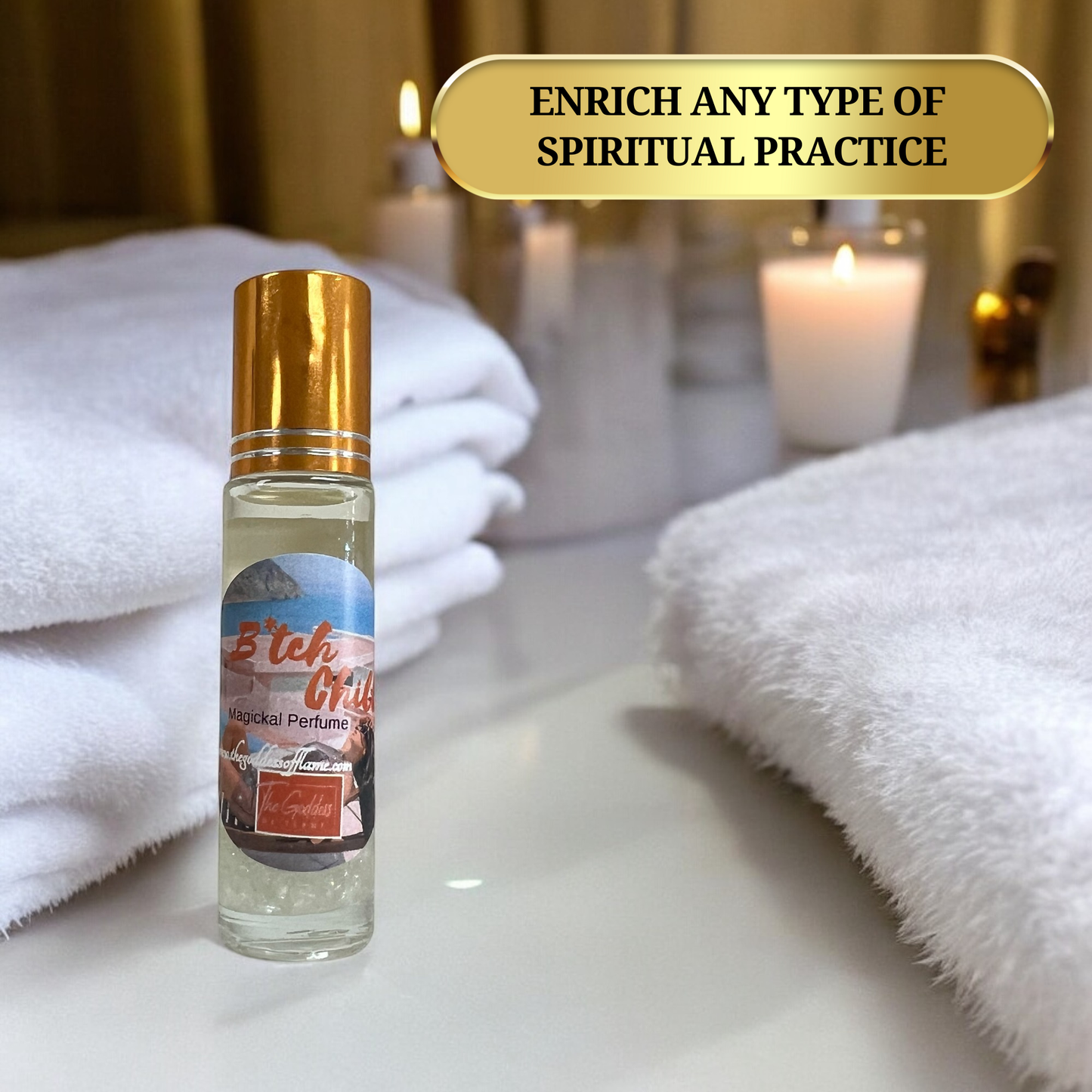 Roll-on oil for nervous system reset and calming energy
