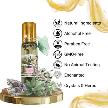 Protection roll on oil for negativity removal