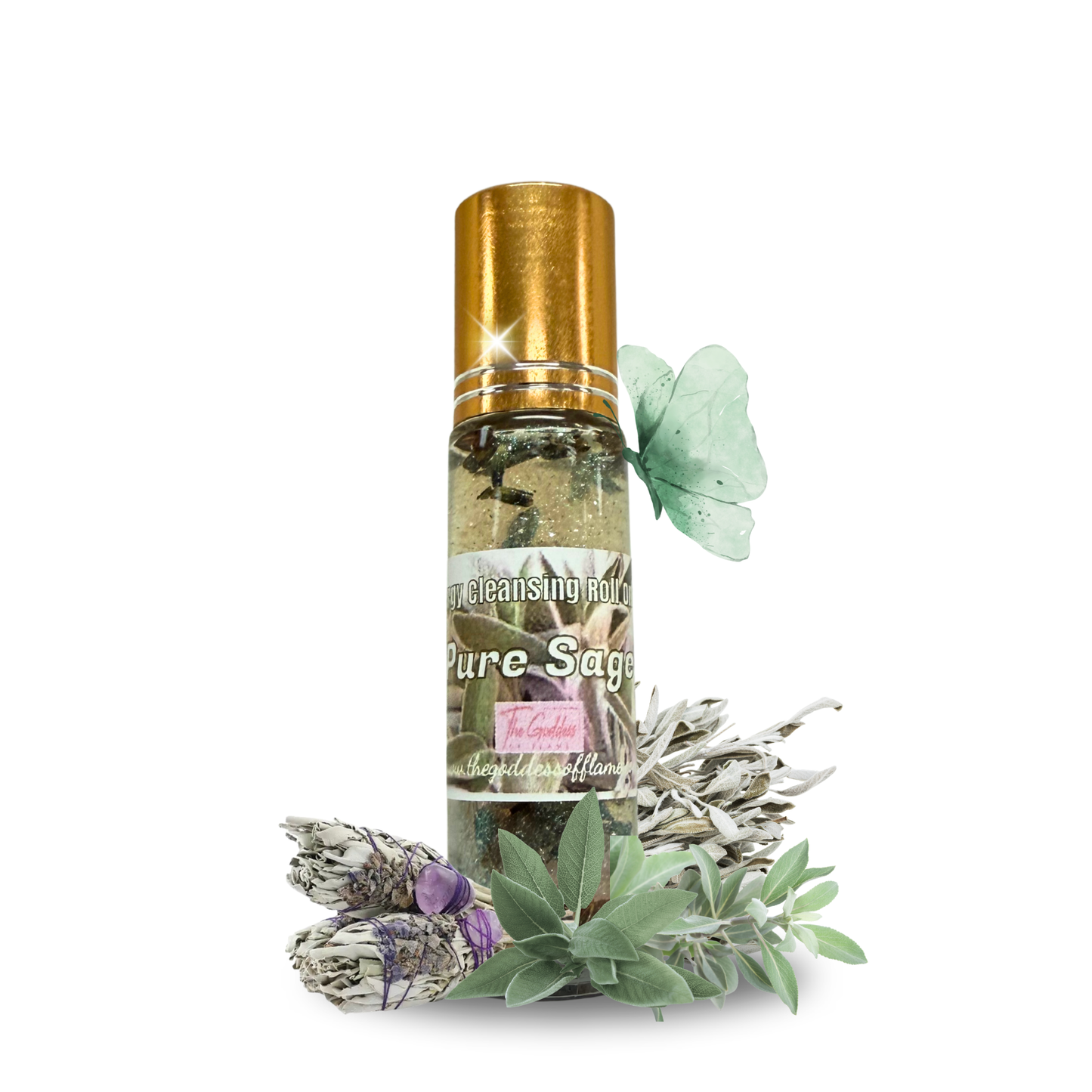 Pure Sage Roll-On Oil for cleansing and protection rituals