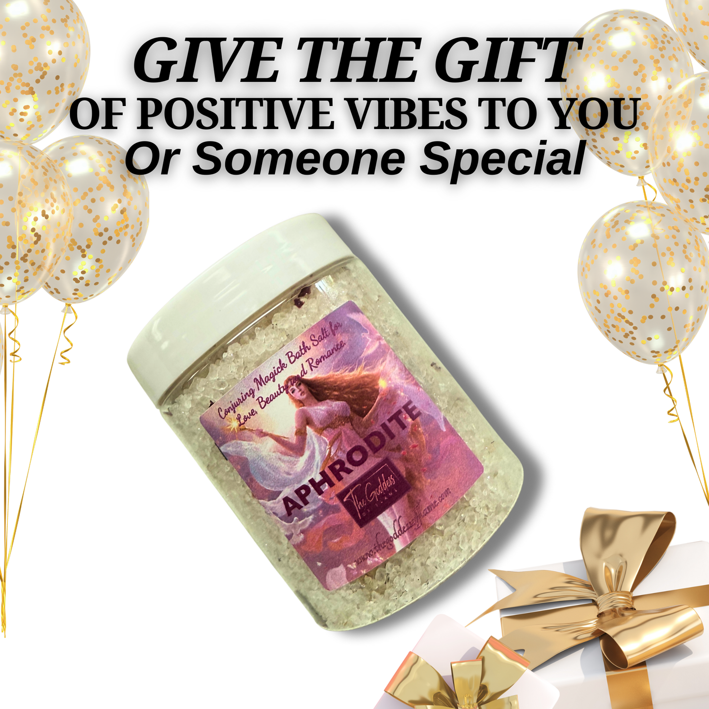 Divine feminine bath salt for beauty, confidence, and romance