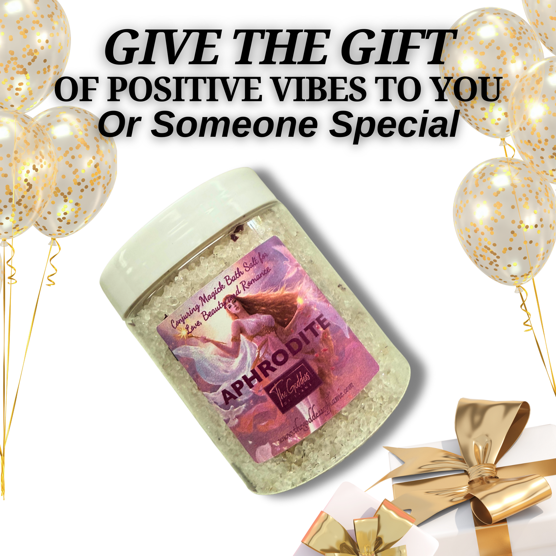 Divine feminine bath salt for beauty, confidence, and romance