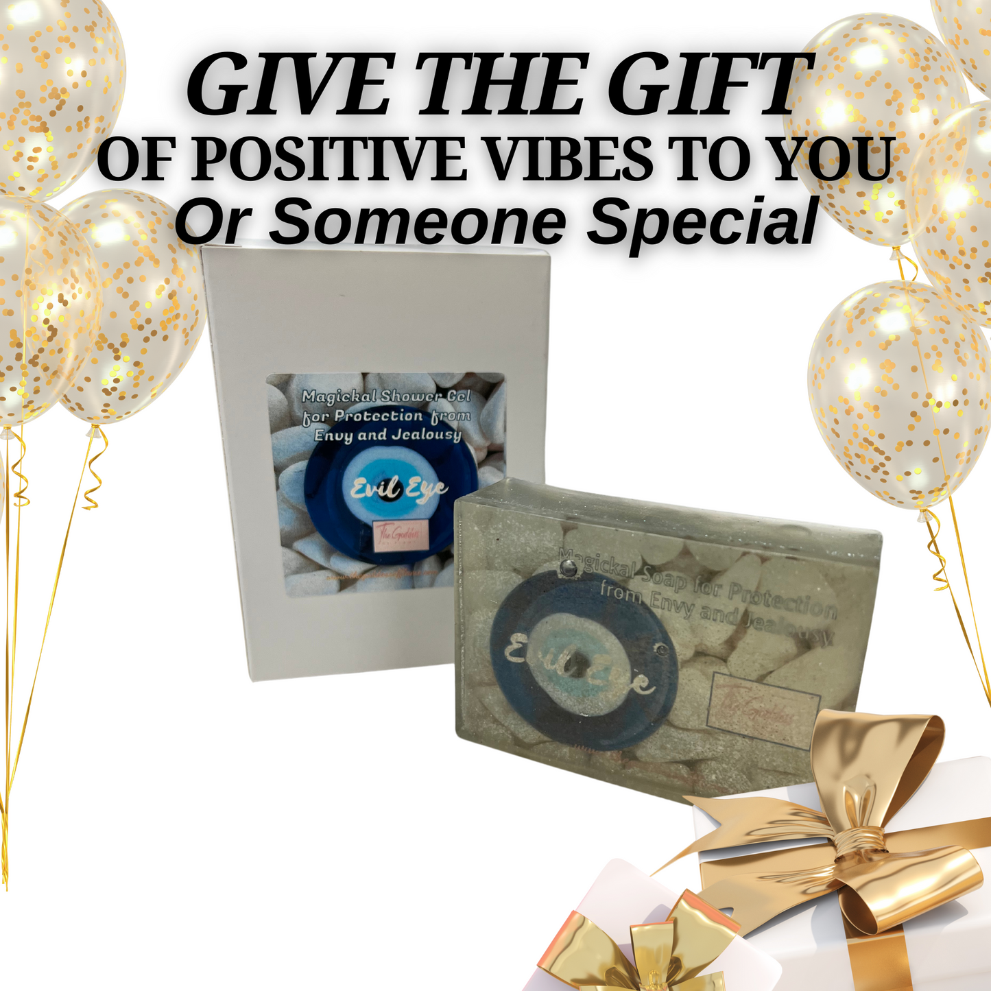 Evil Eye protection soap bar on altar for ritual use