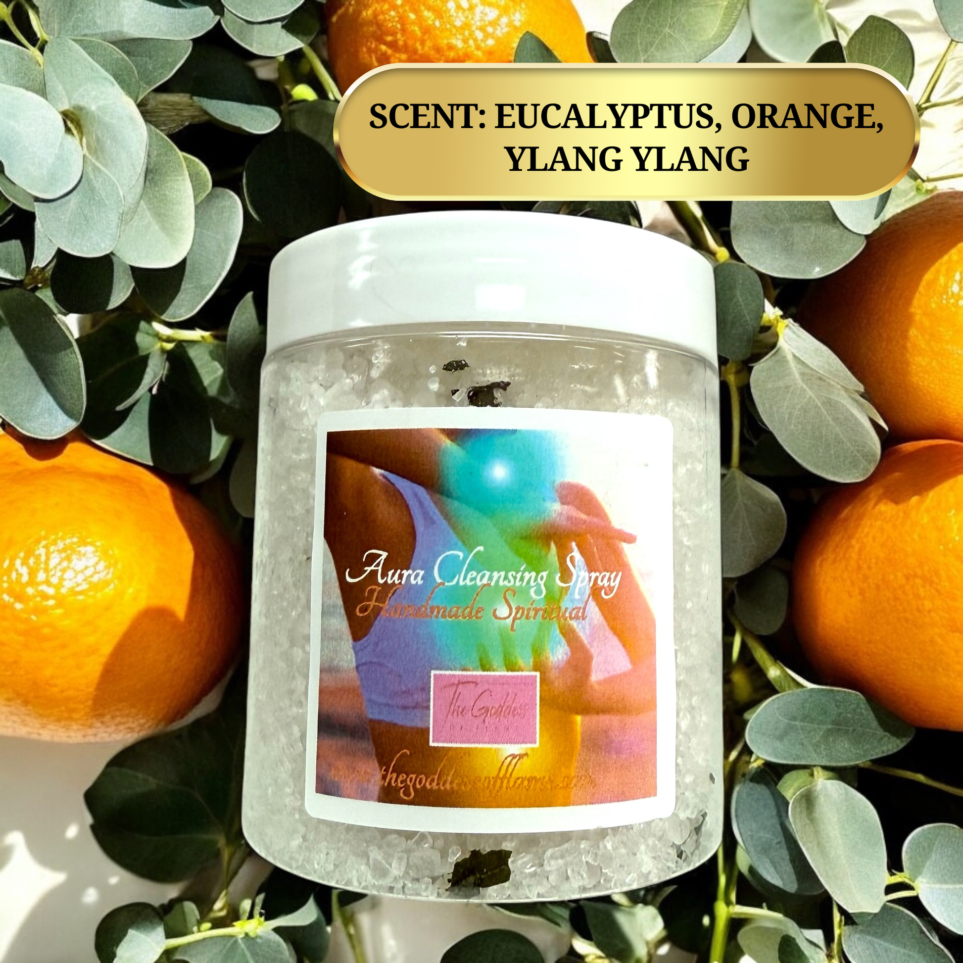 Spiritual cleansing bath salt designed to clear negative energy