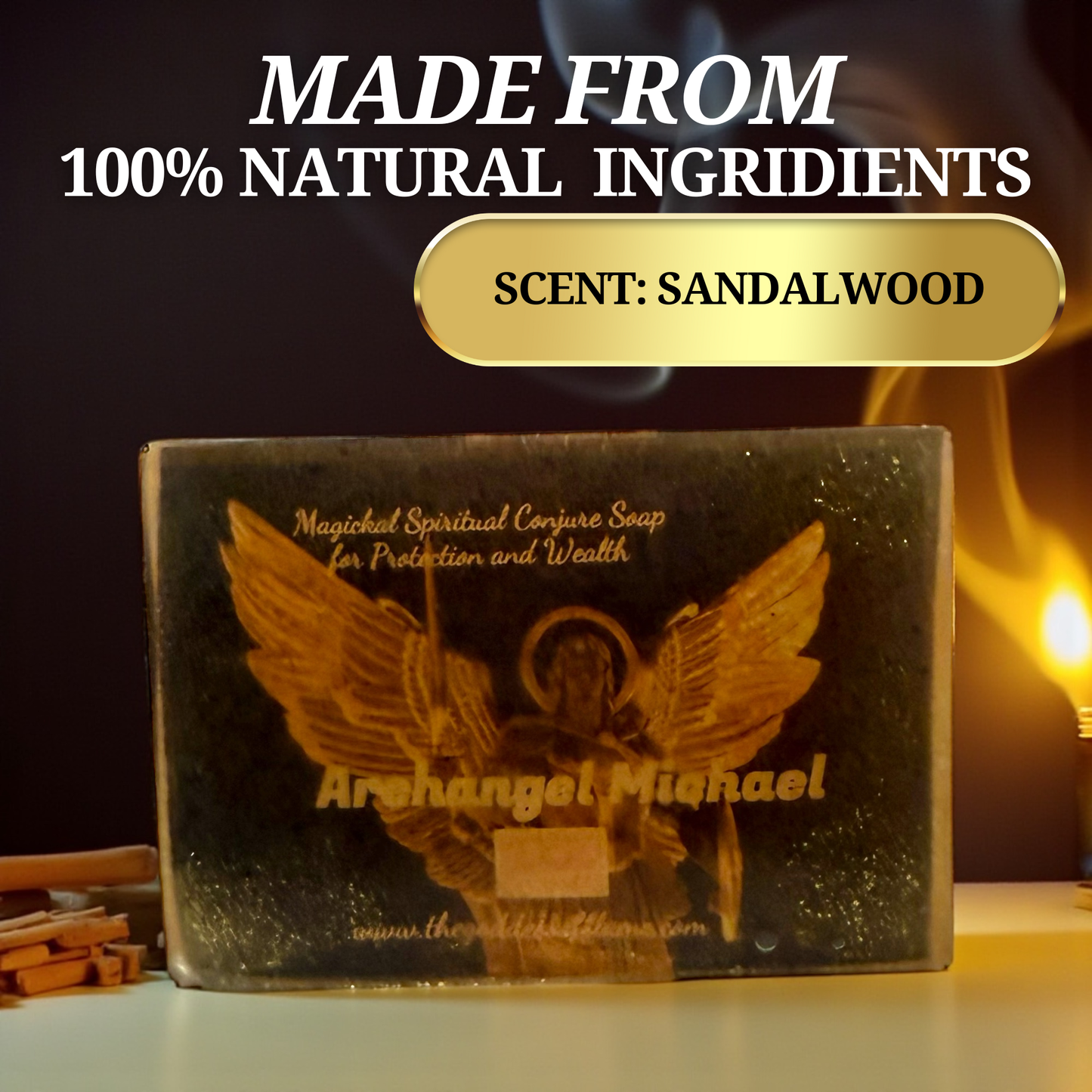 Spiritual protection soap with vegan glycerin base