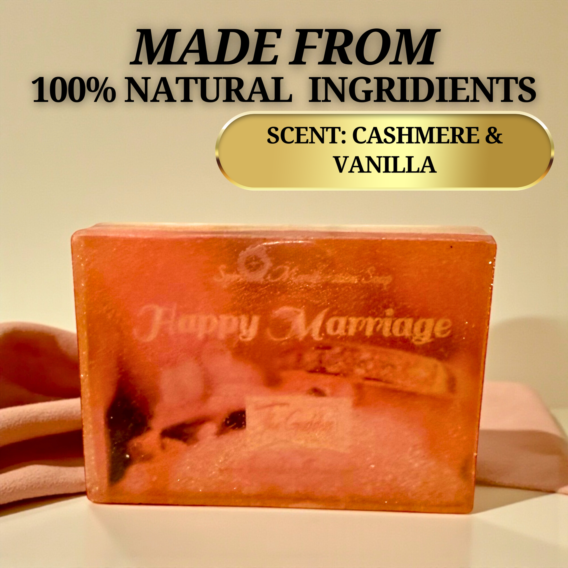 Vegan Happy Marriage Soap with positive energy and relationship support