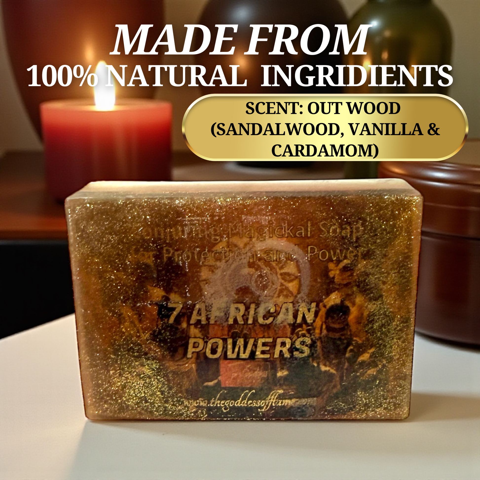 Handmade ritual soap for protection and prosperity