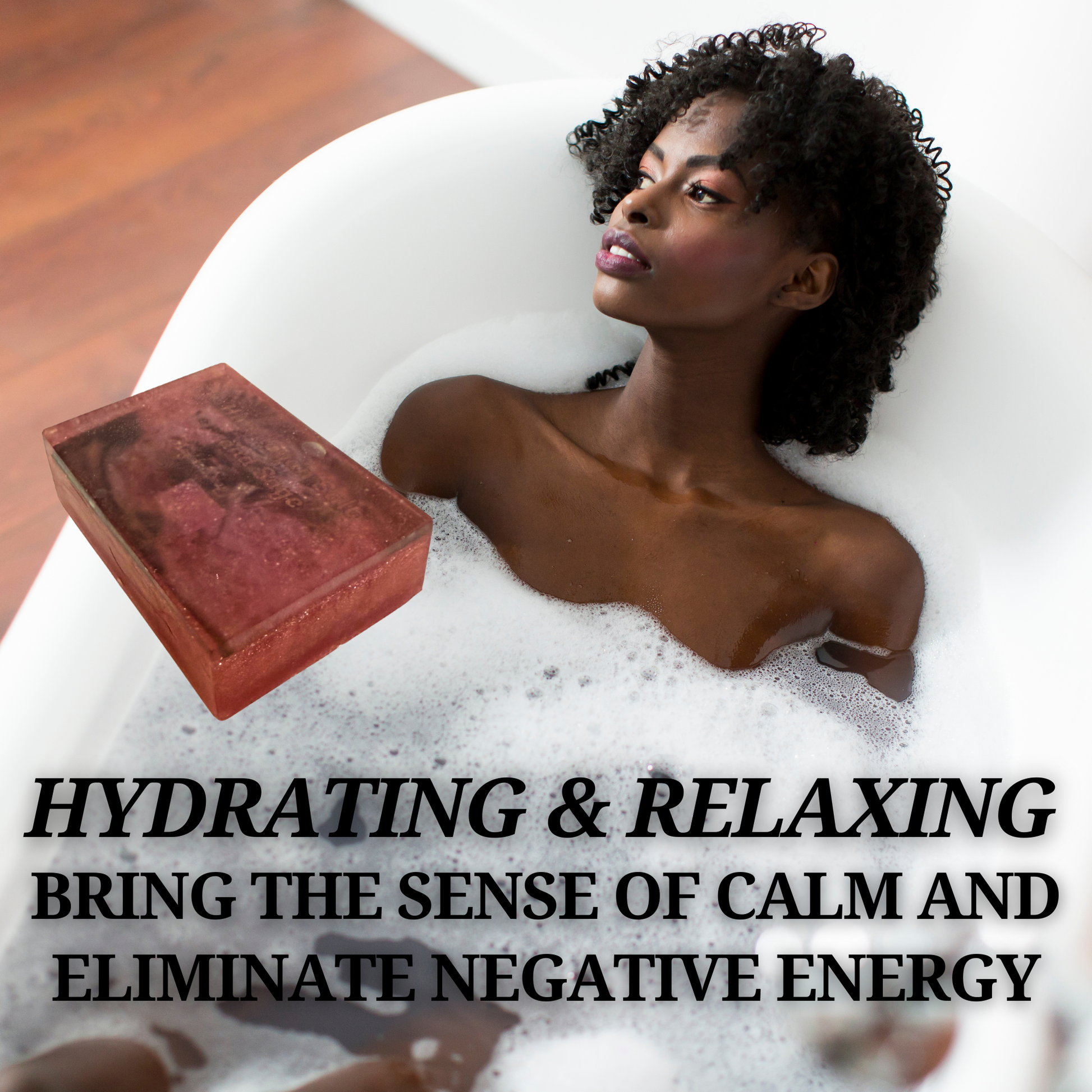 Purifying ritual soap with Himalayan pink salt and white sage