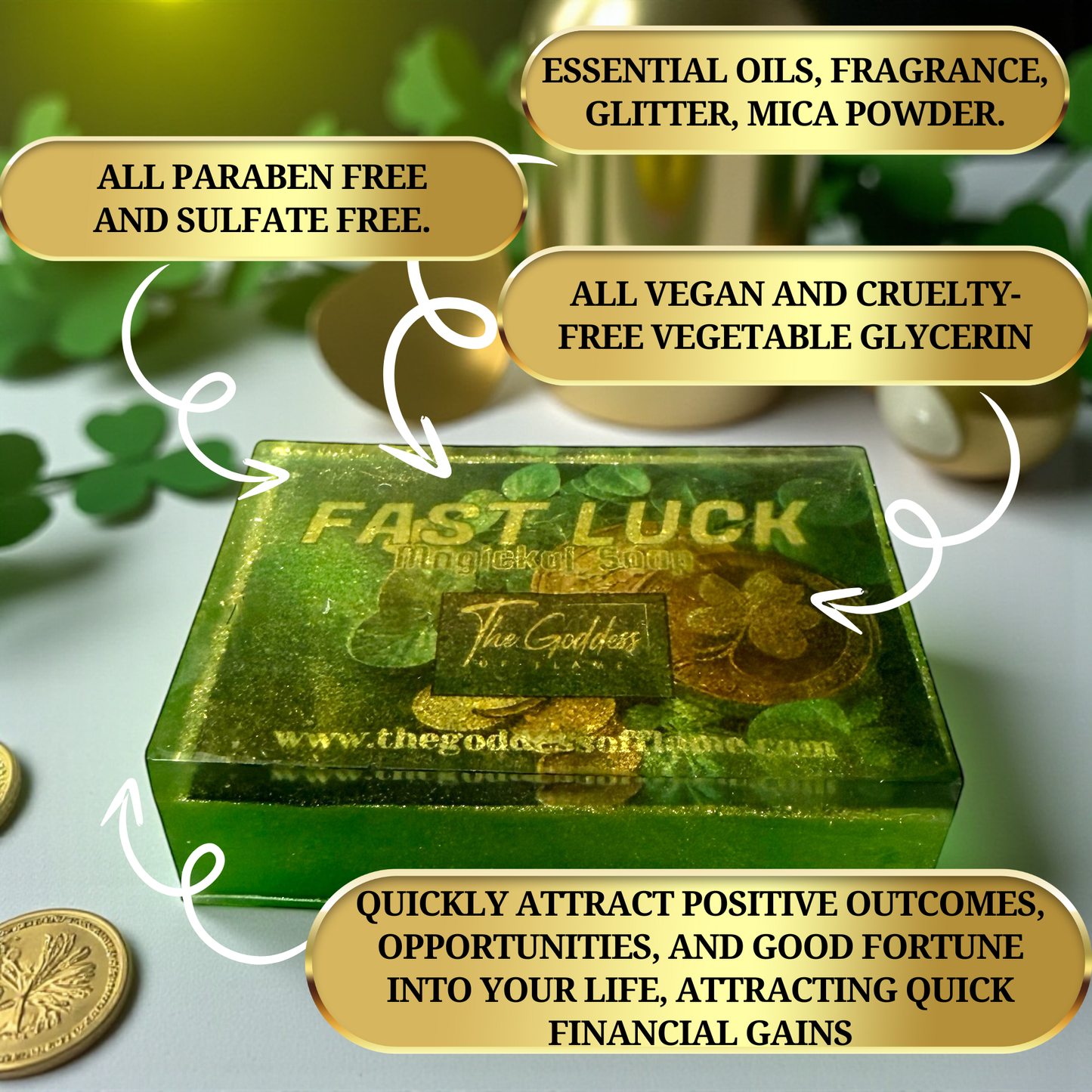 Money and success manifestation soap