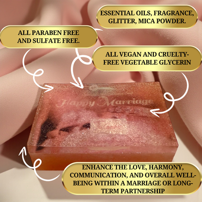 Handmade spiritual soap for attraction, love rituals, and emotional connection