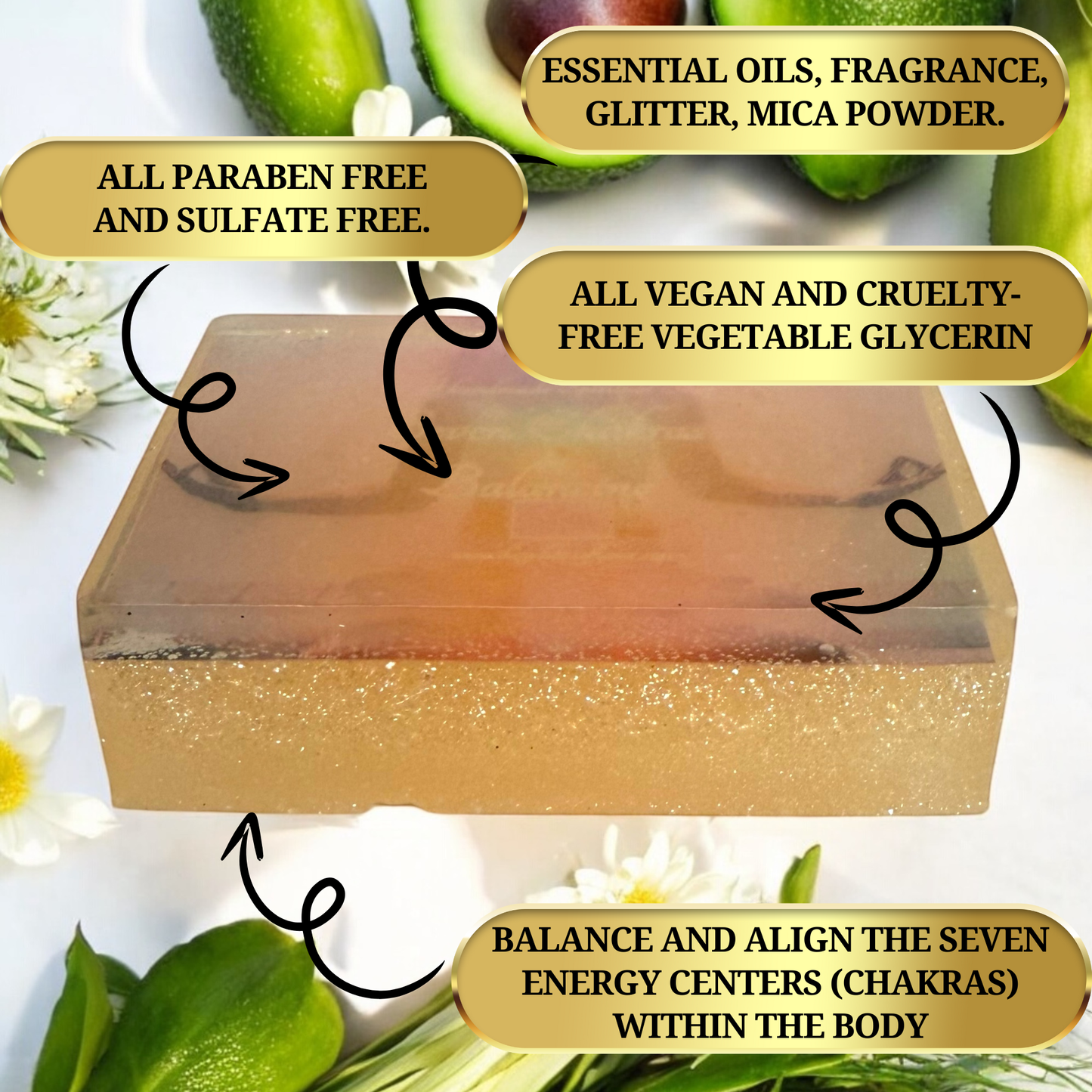 Handcrafted spiritual soap for energy balancing and healing