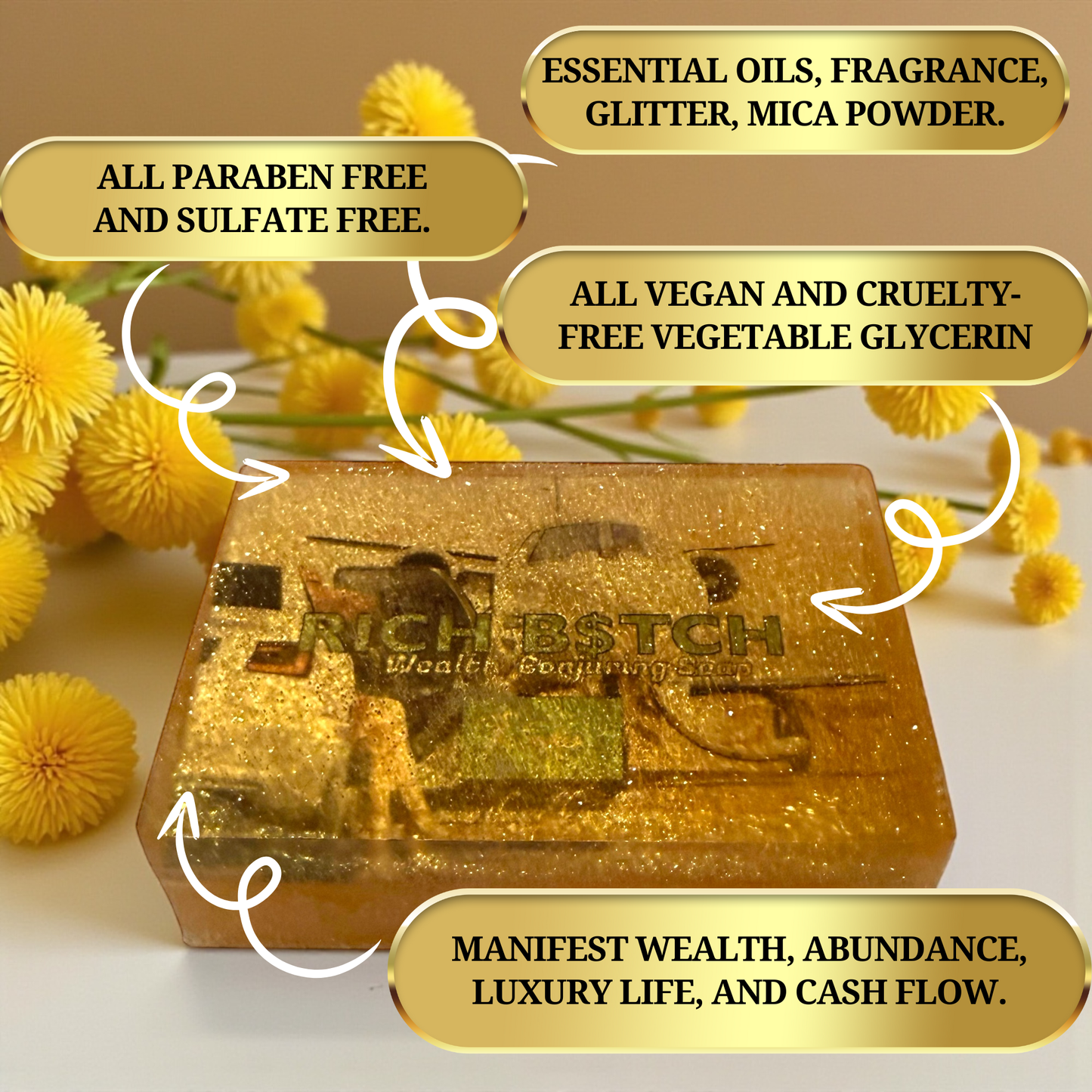 Rich B*tch Soap – Prosperity & Manifestation Ritual Bar