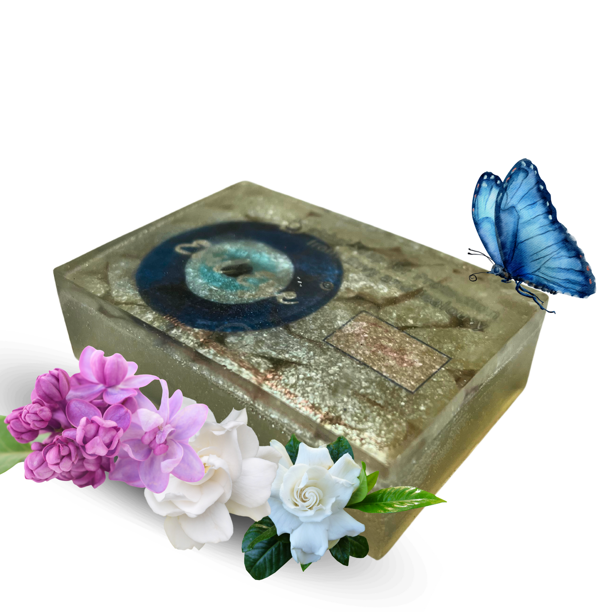 Blue Evil Eye soap for aura defense and spiritual purification