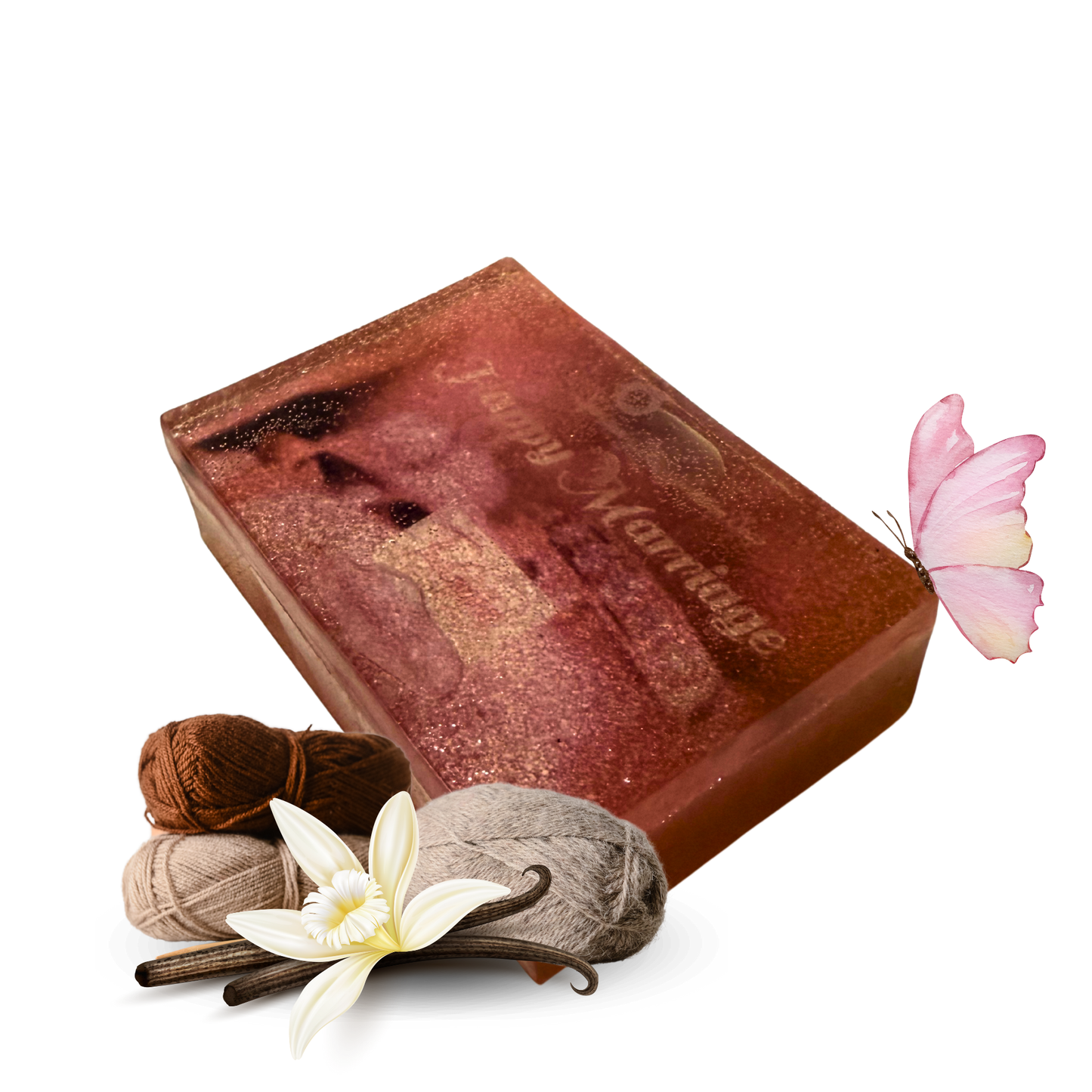 Happy Marriage Soap – Love & Harmony Spiritual Soap | Attraction, Relationship & Positive Energy | Vegan, Crystal-Infused, Handmade