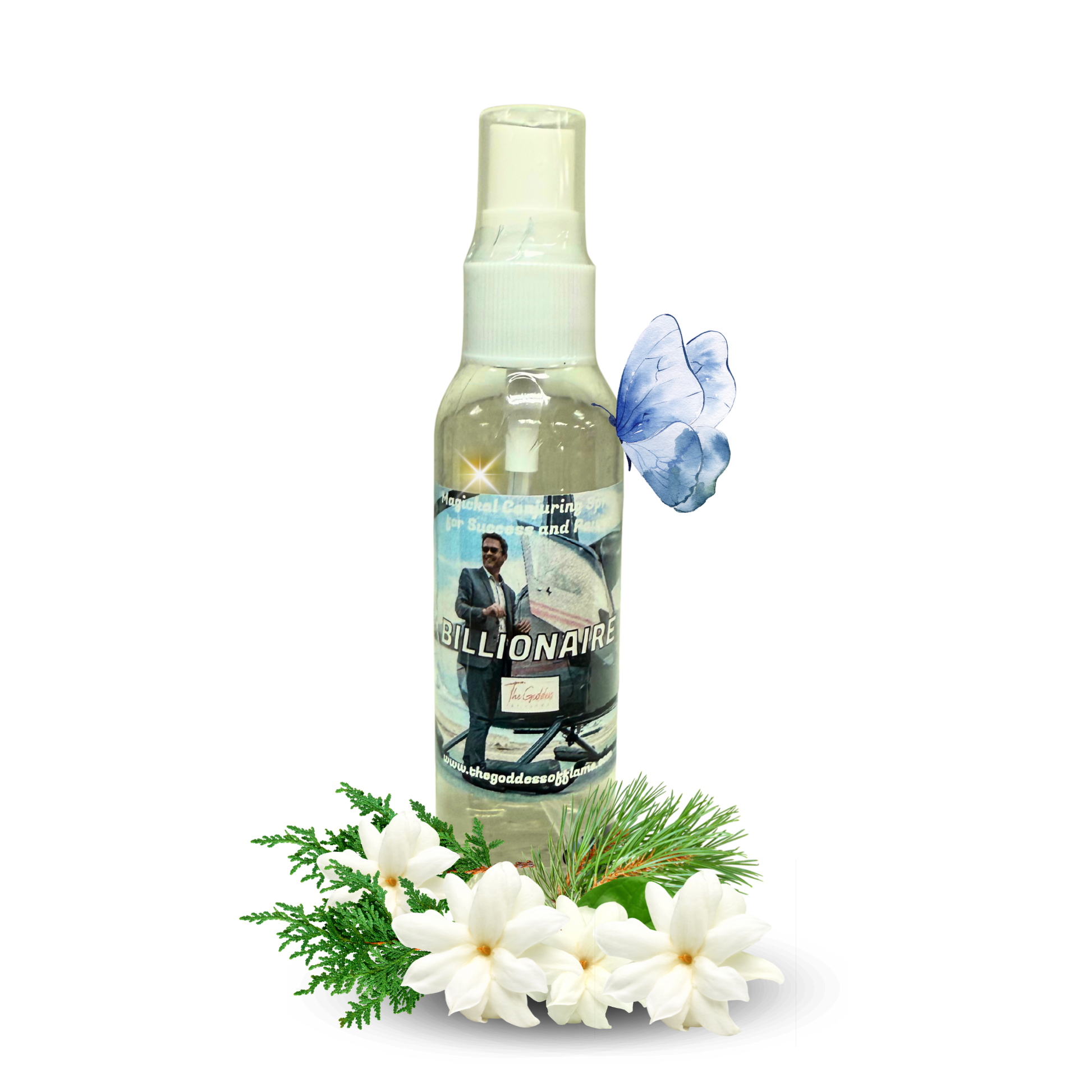 Billionaire Spray Bottle Front Label