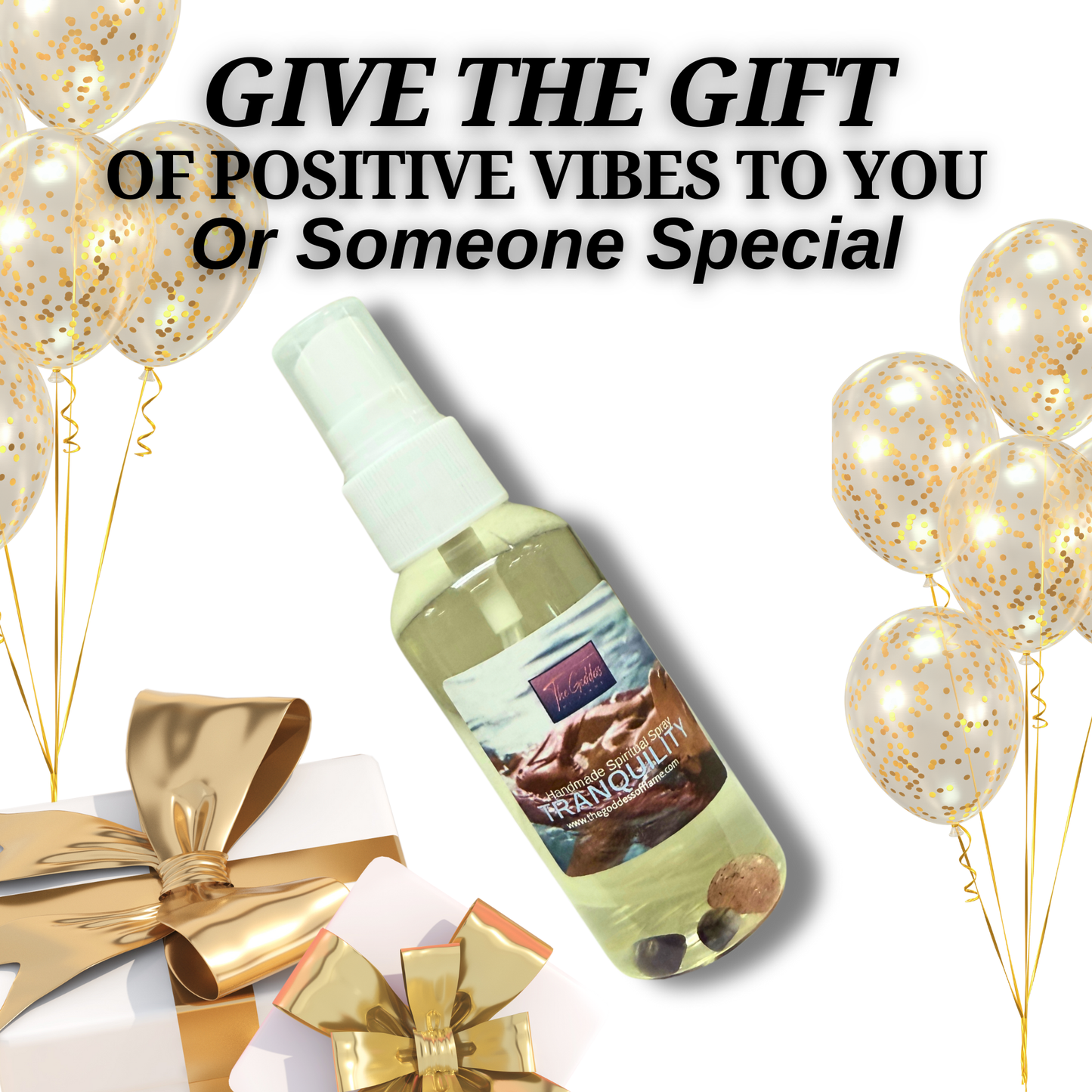 Tranquility Spray – Calm, Peace, Relaxation Energy Mist for Home & Aura | Vegan