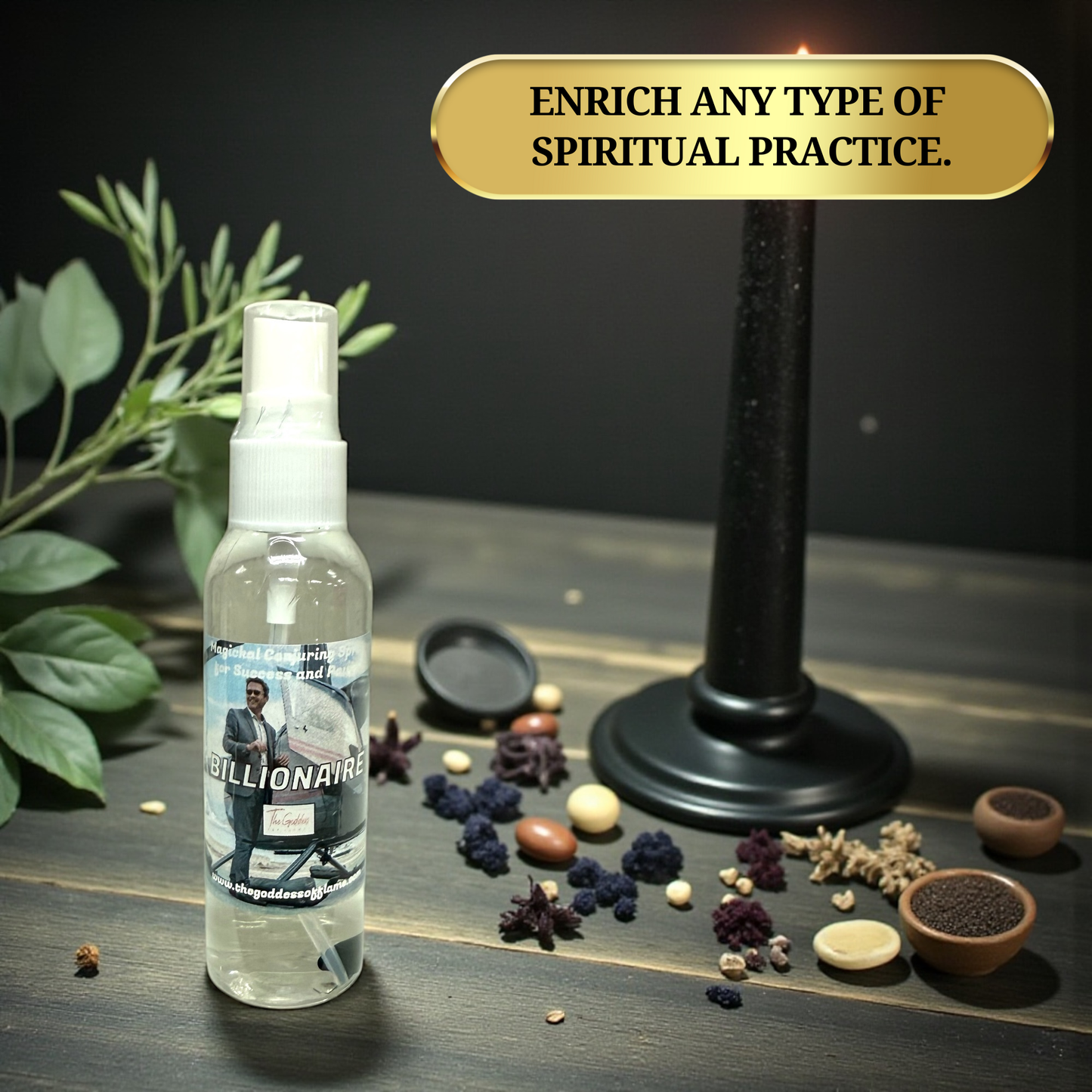Billionaire Spray – Wealth, Success & Prosperity Energy Mist | Abundance Attraction | Vegan