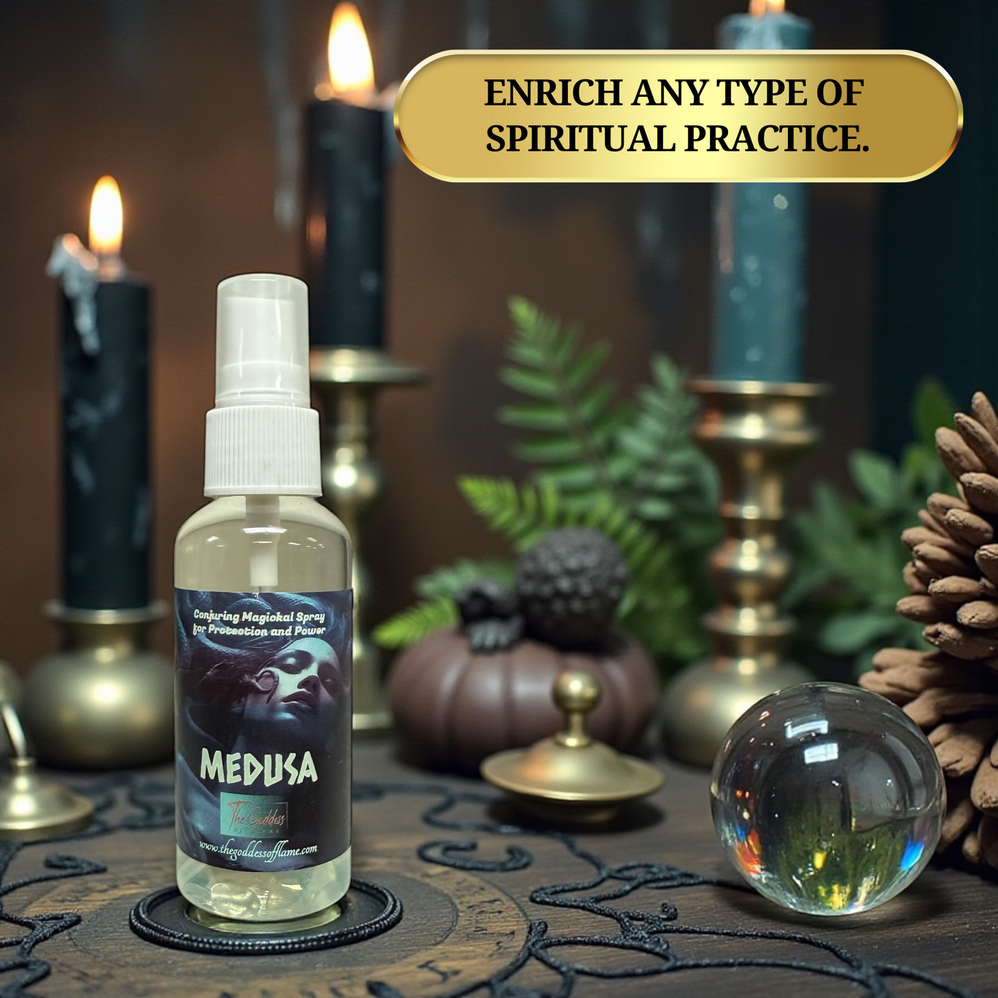 Medusa Spray – Protection, Power & Reversal Energy Mist | Vegan