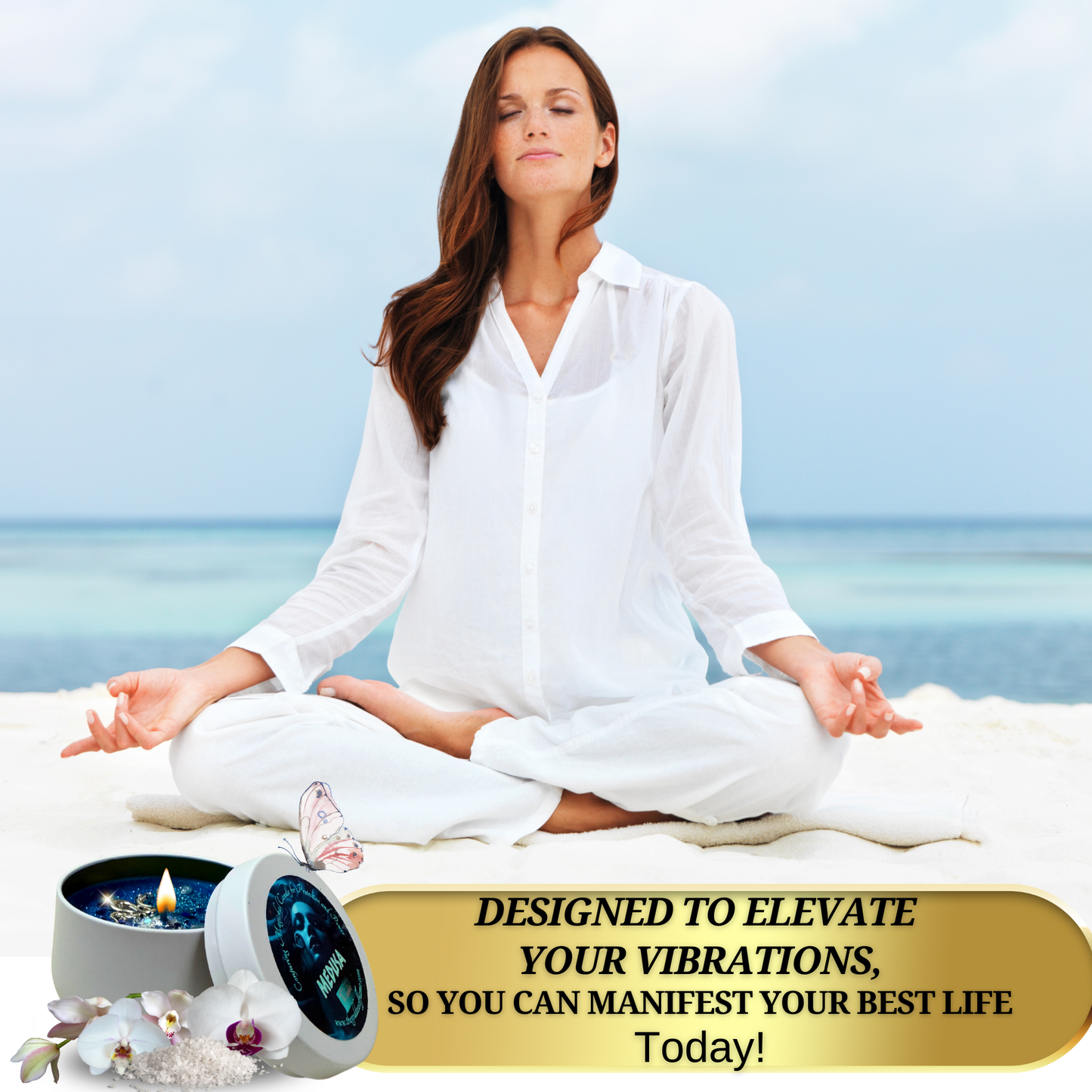 Medusa Candle used in protection spell or empowerment ritual