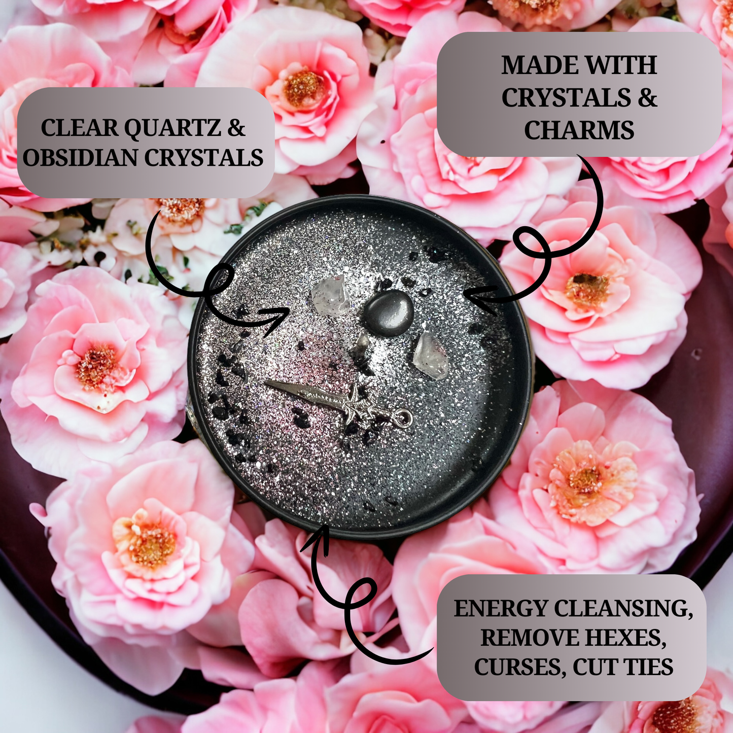 Destroy Everything Spiritual Candle to Cut Ties, Remove Hexes and Bad luck