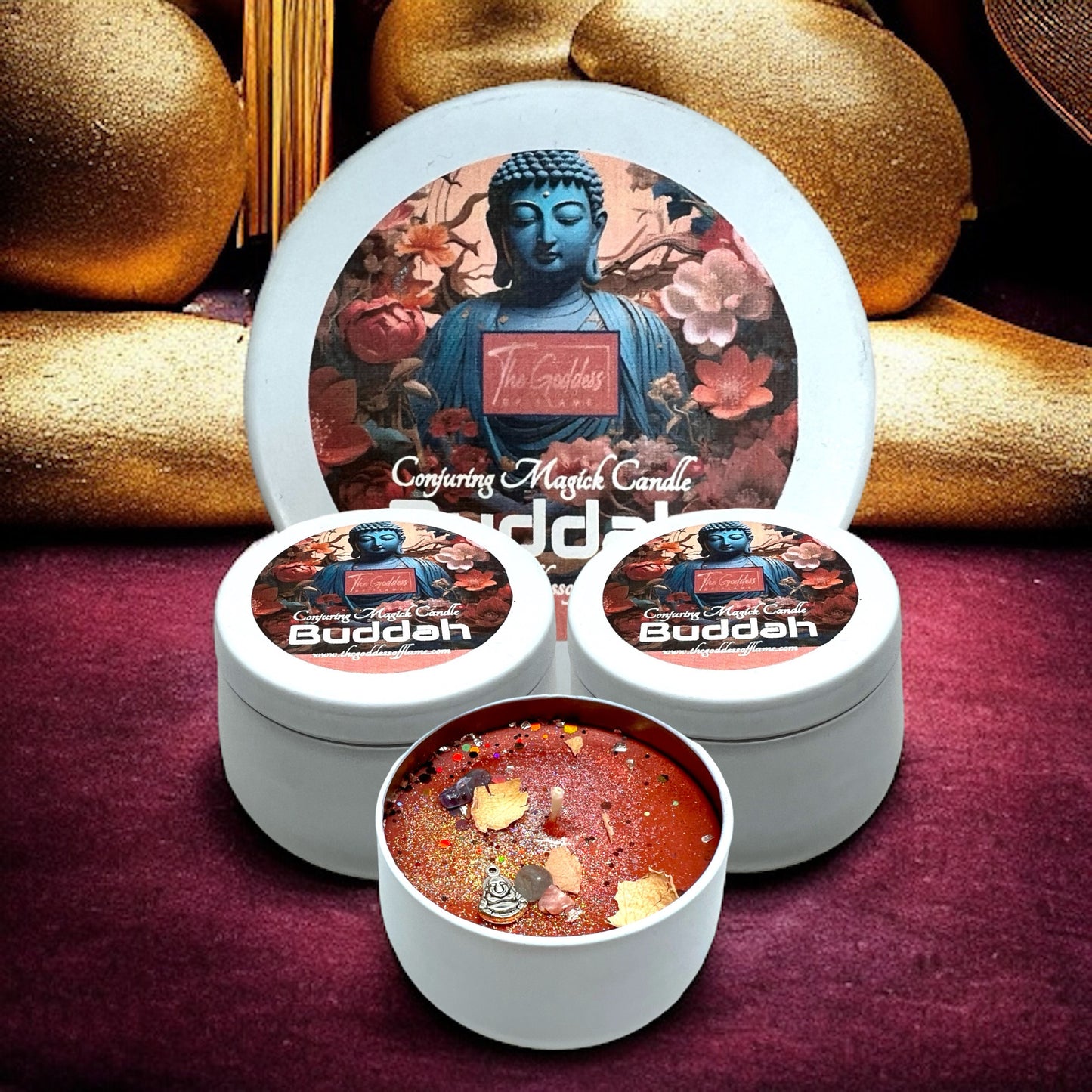 Buddha Offering Meditation Candle