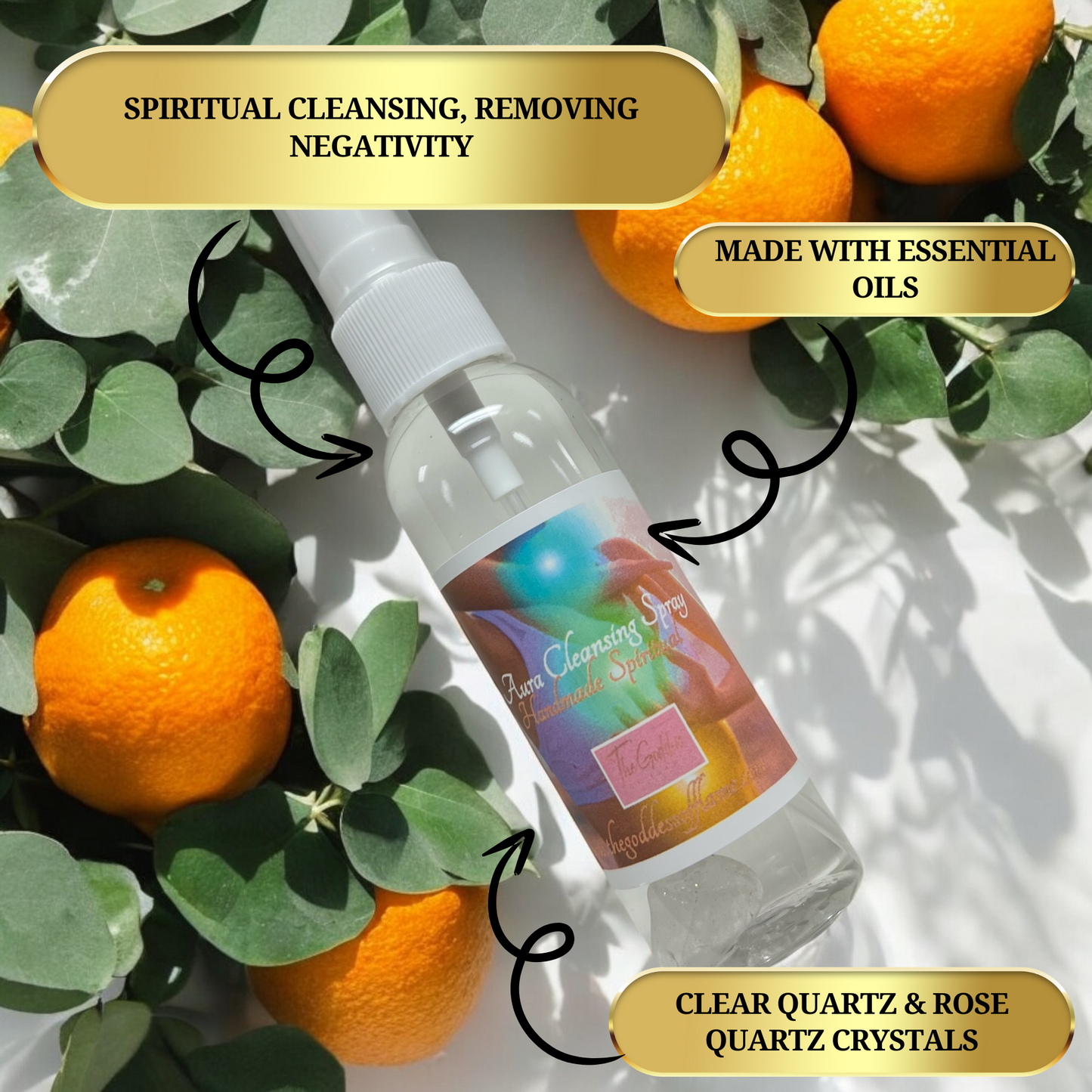 Aura Cleansing Spiritual Spray - Negativity, Purification & Psychic Protection