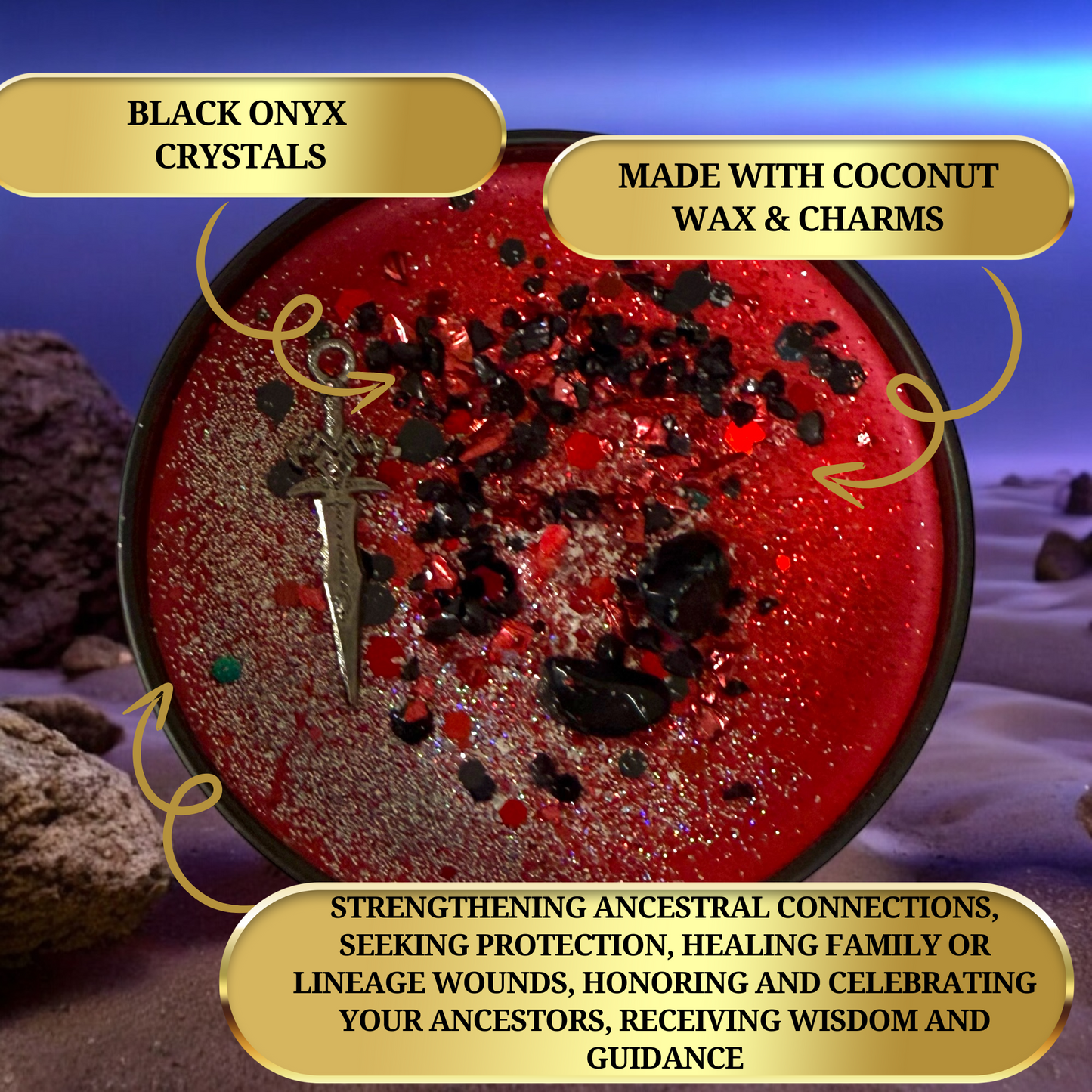 Ancestral Warriors Conjuring Magic Candle