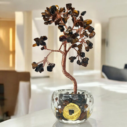Crystal Tree Of Life Feng Shui Coin Base