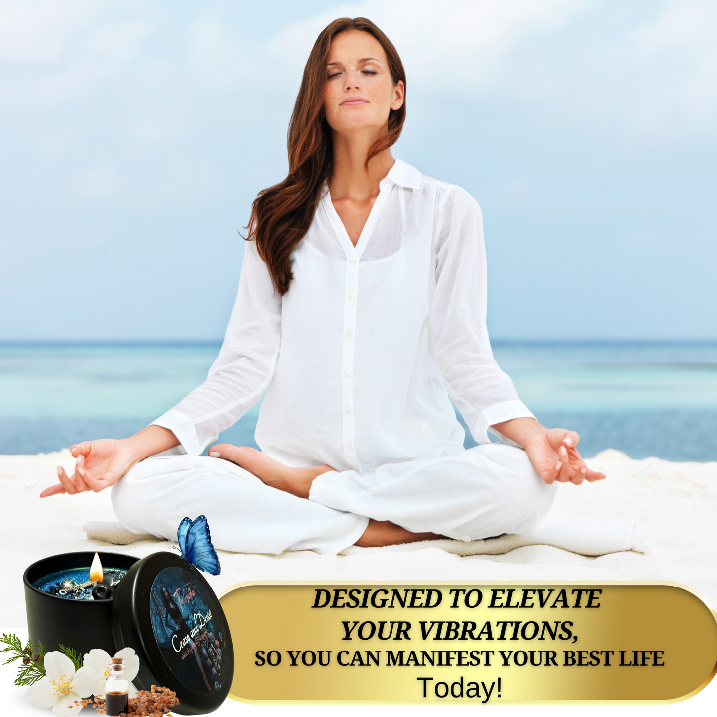 Cease And Desist Spell Candle - Protection, Removing Blockages and CutTies
