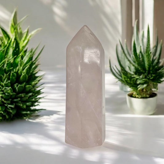 Rose Quartz Large Crystal Point