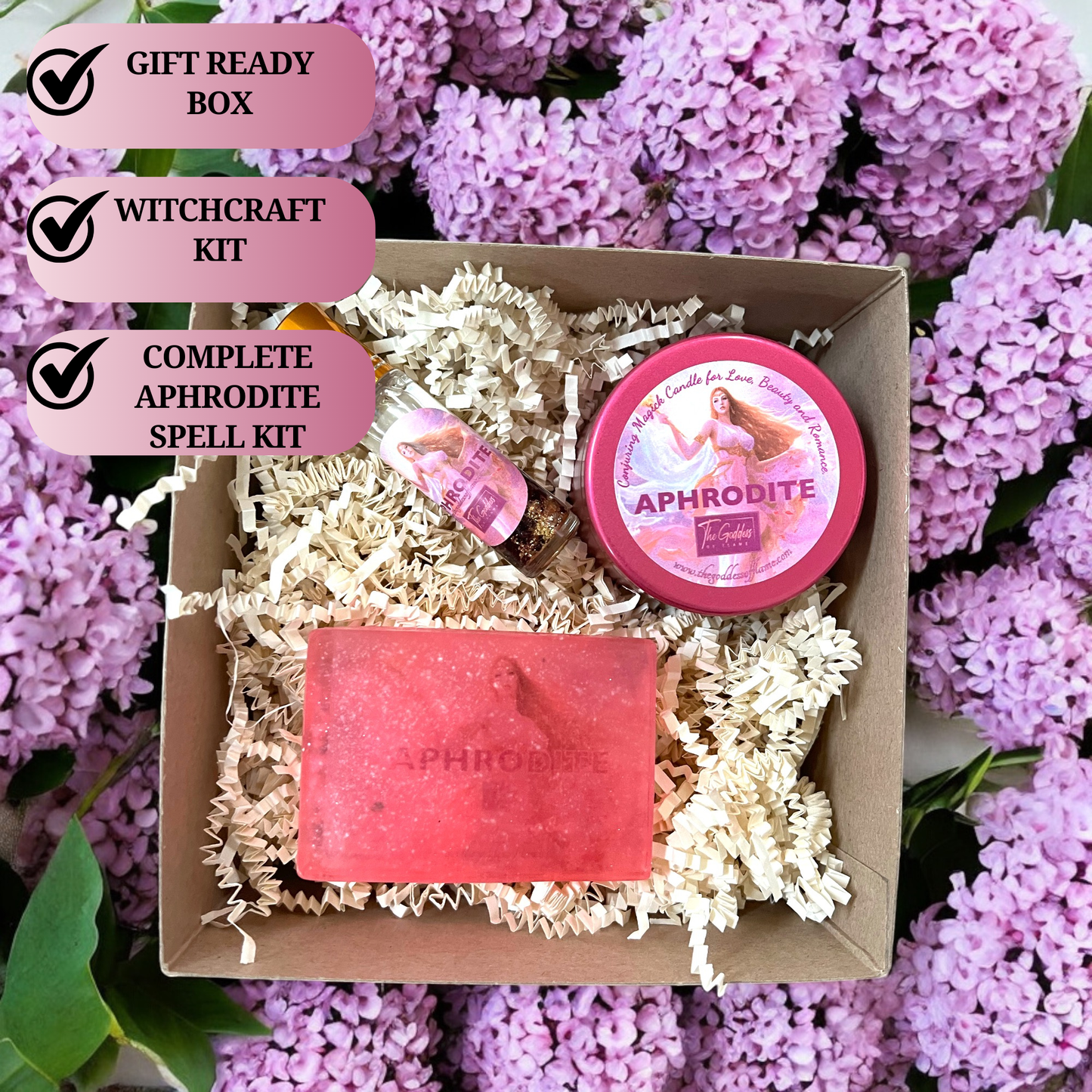 Aphrodite Spell Kit for Attracting Love, Beauty, Self-Love and Sensuality