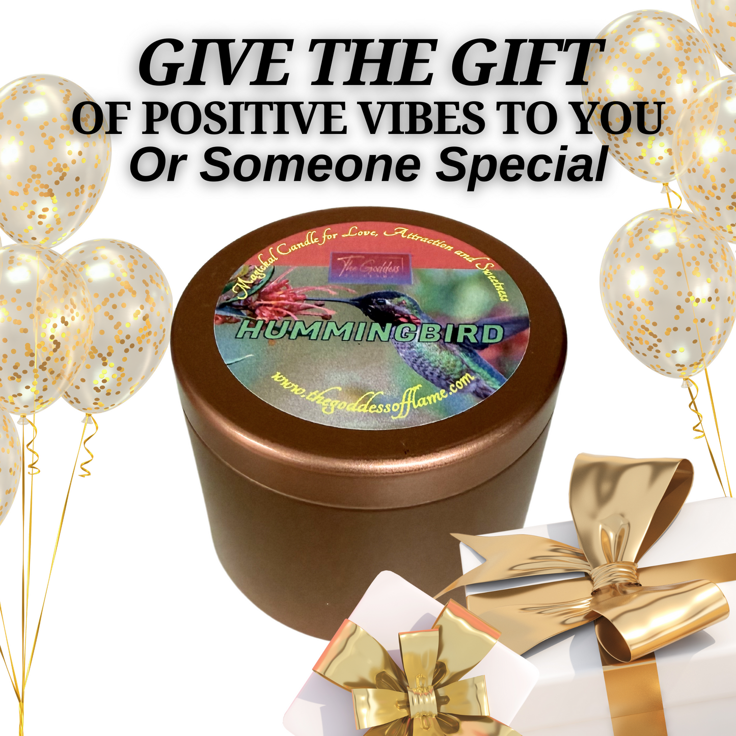 Hummingbird Spell Candle - Attracting Love, Joy and Happiness