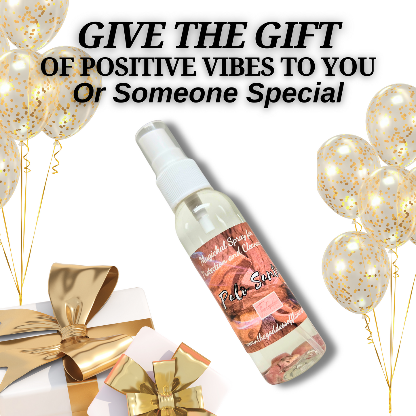 Palo Santo Blessing Spray- Smudging, Energy Cleansing &  Removing Negativity
