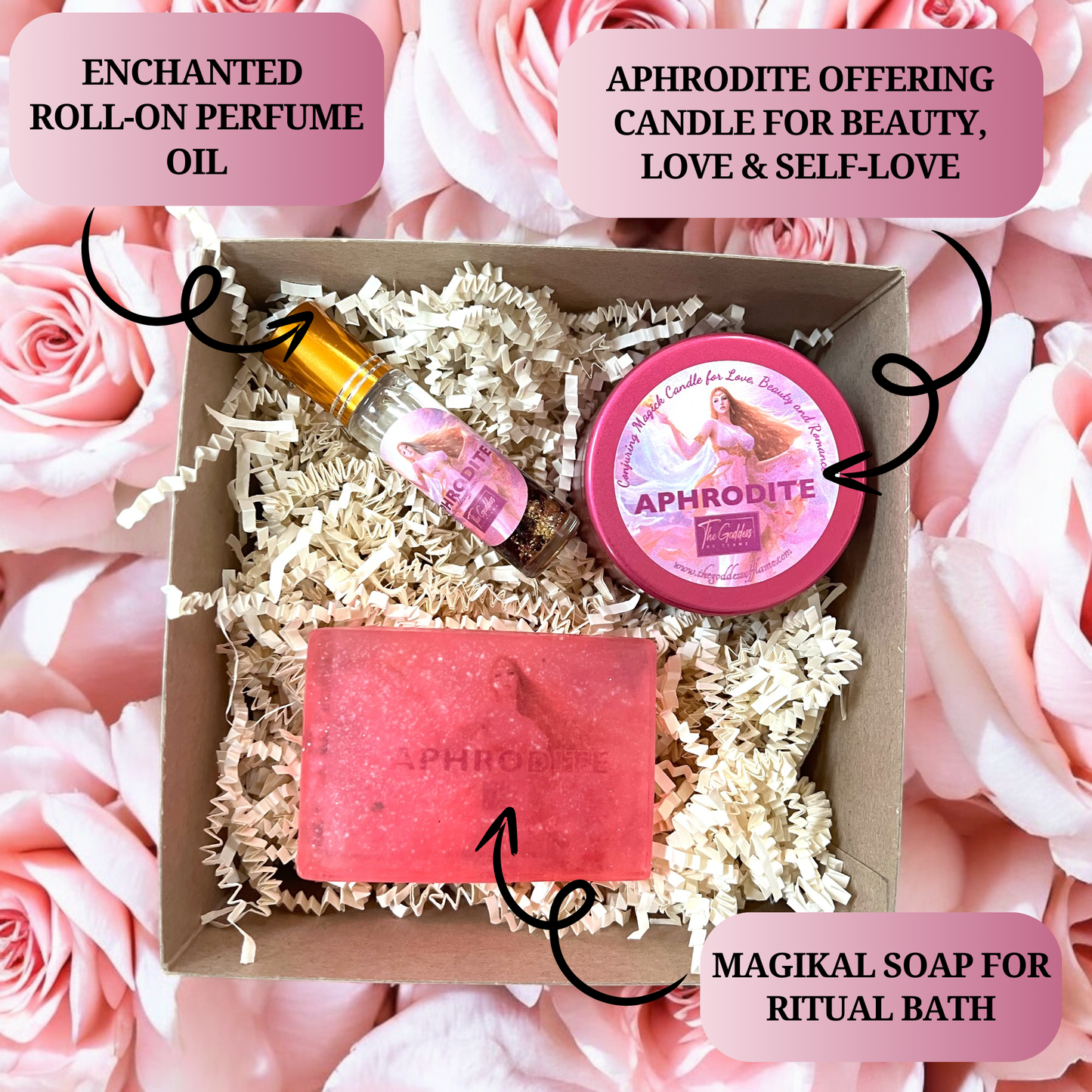 Aphrodite Spell Kit for Attracting Love, Beauty, Self-Love and Sensuality