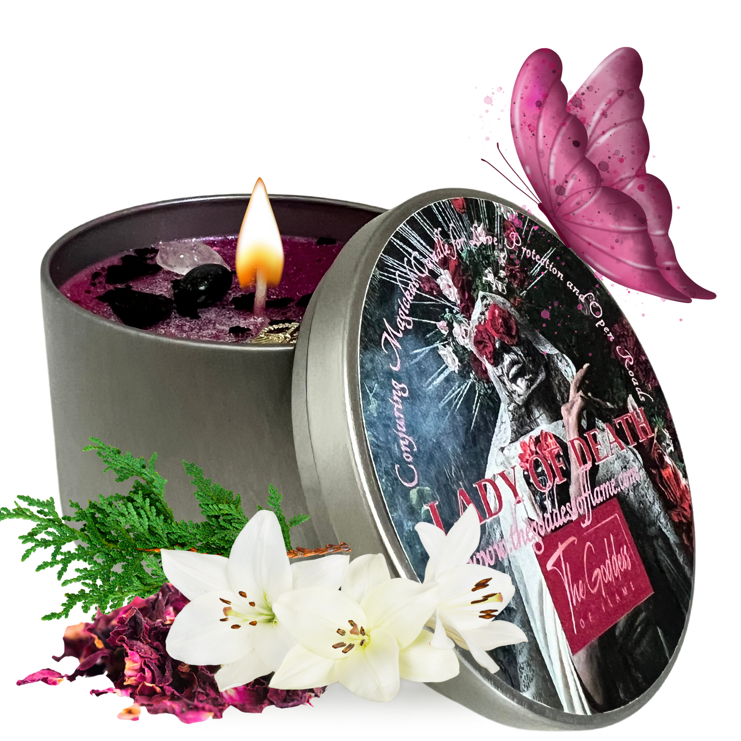 Lady of Death ( Santa Muerte) Offering Spell Candle