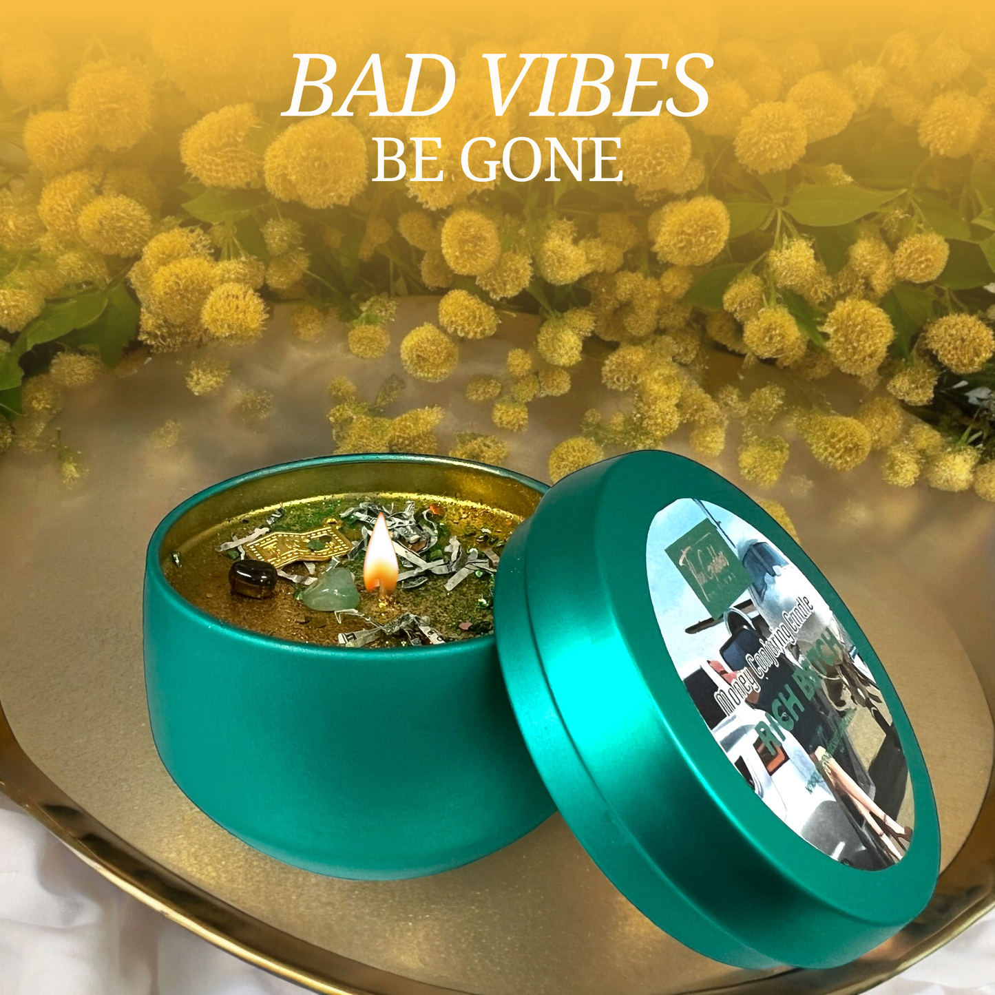 Rich B$tch Money Candle With Real Cash Money Inside