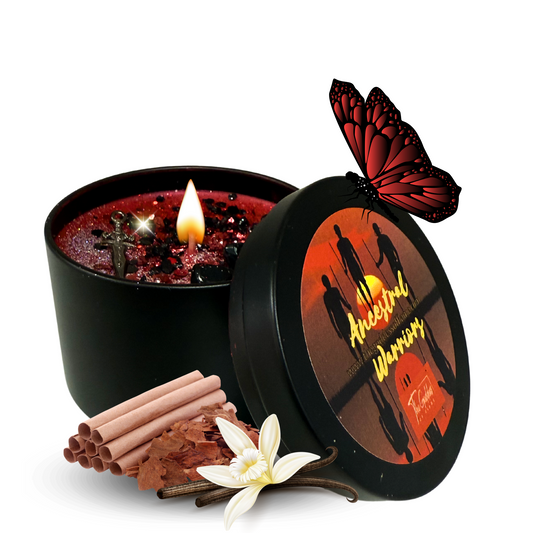 Ancestral Warriors Conjuring Magic Candle
