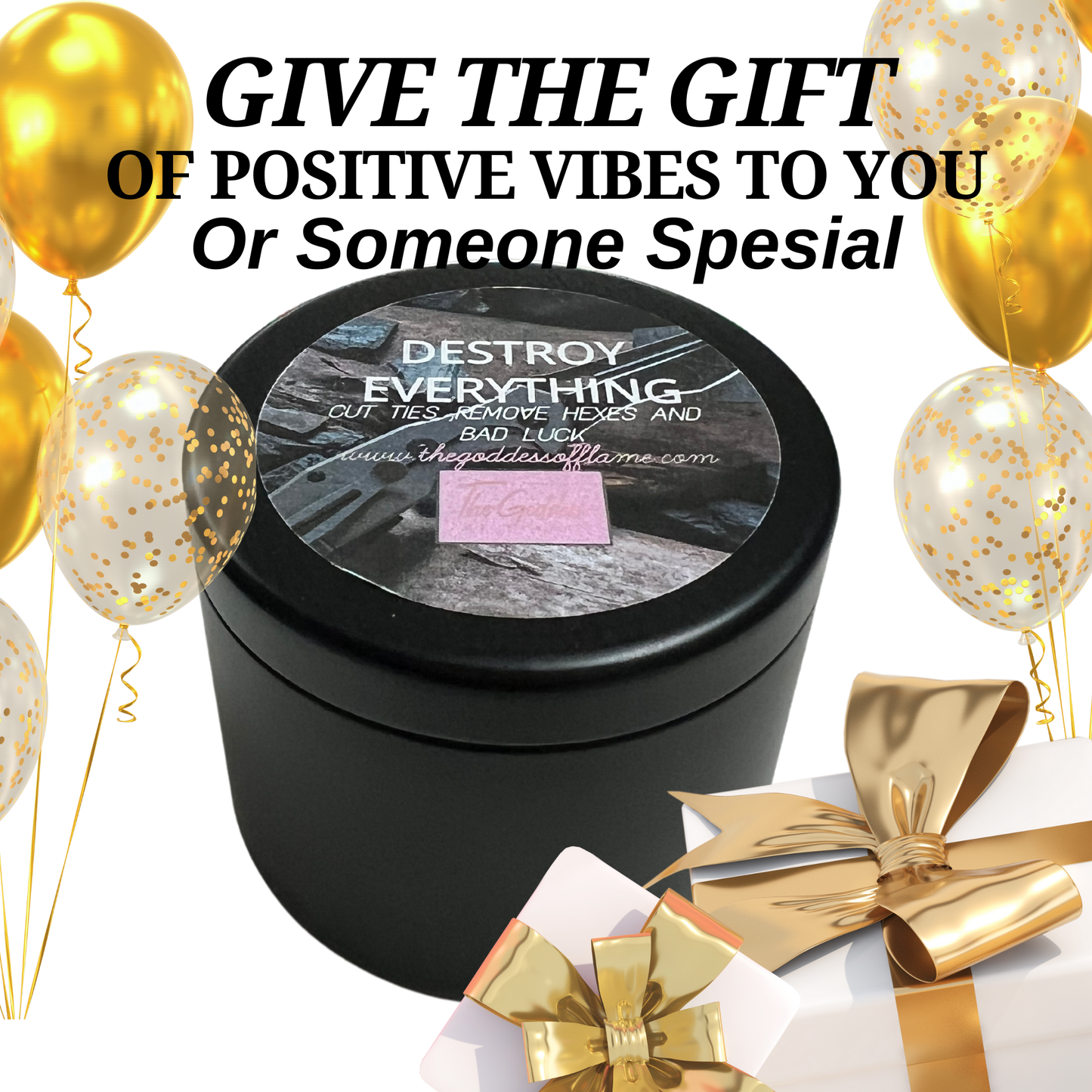 Destroy Everything Spiritual Candle to Cut Ties, Remove Hexes and Bad luck