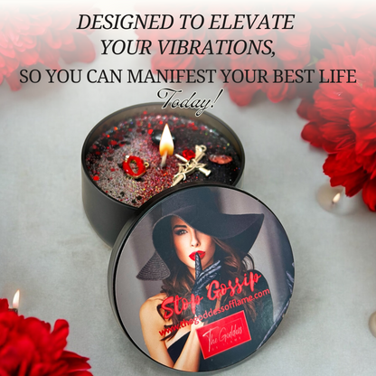 Stop Gossip Ritual Spell Candle